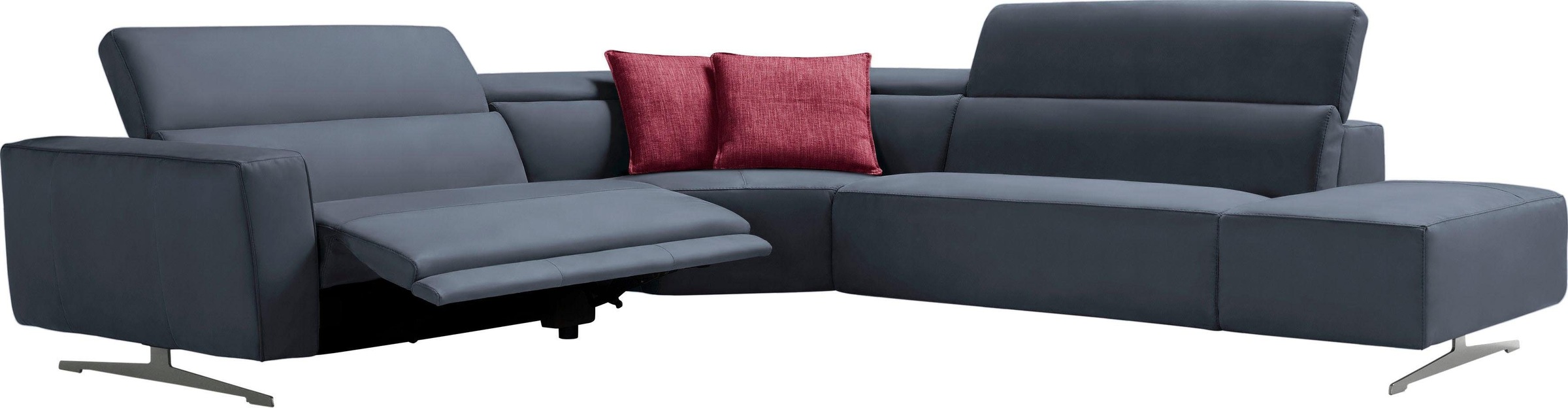 Thumbnail - Egoitaliano Ecksofa "Stefanie-e, Designsofa der Extraklasse, bequem mit hohem Sitzkomfort" mit Relaxfunktion und verstel...