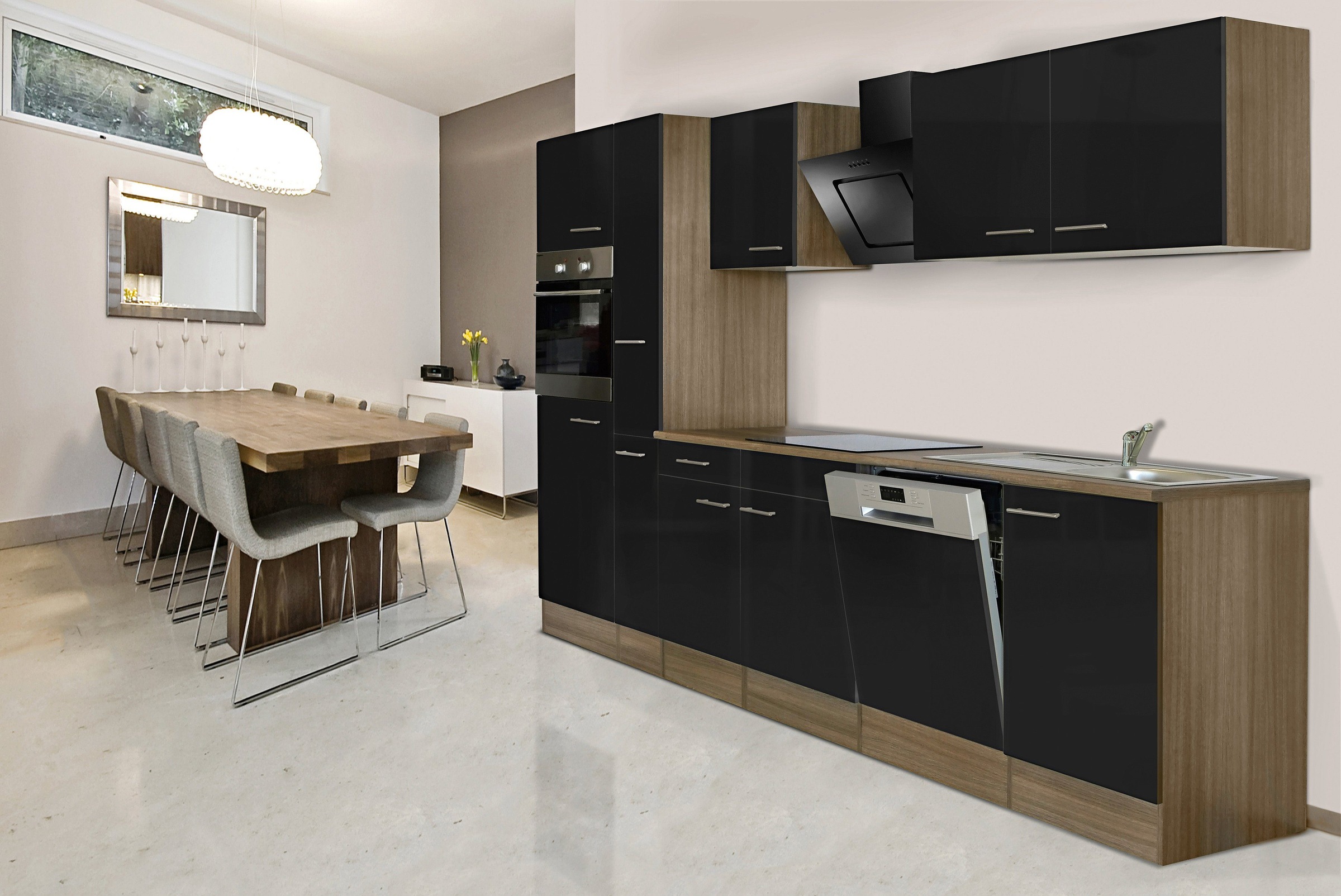 HELD MÖBEL Küchenzeile Trient, ohne E-Geräte, Breite 290 cm | Moebel