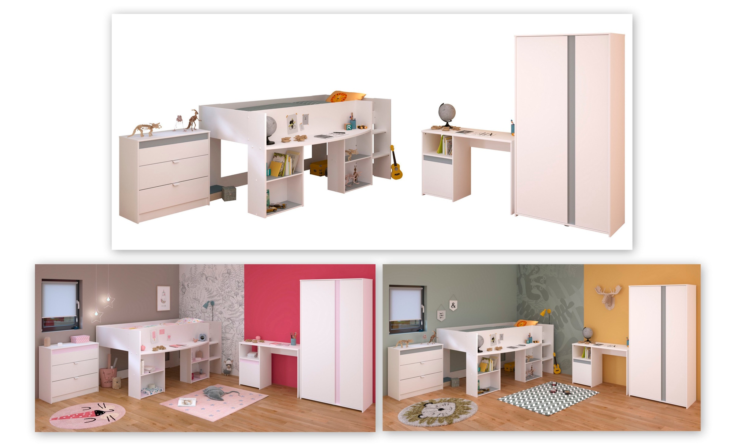 Parisot Jugendzimmer-Set »Pirouette 11«, (4 tlg.)