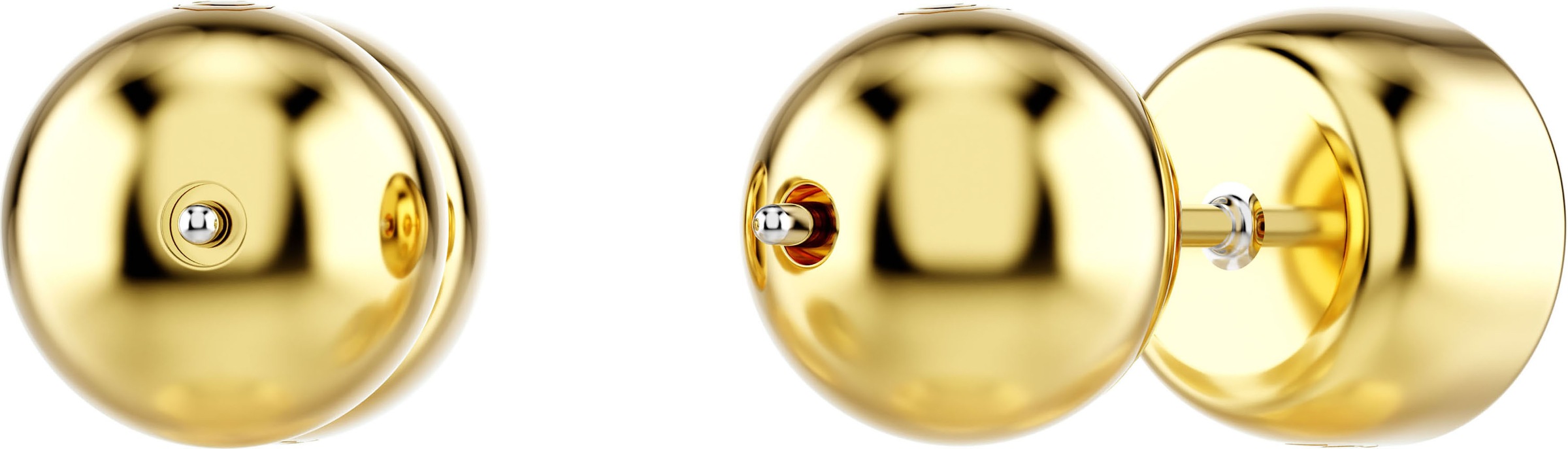 Paar Ohrstecker SWAROVSKI "Schmuck Geschenk Imber Ohrringe Solitär", gelb (gelbgoldfarben, metallfarben, kristallweiß, kristallweiß), Ohrringe, Damen, 7mm, Metall, mit Swarovski Kristall 4