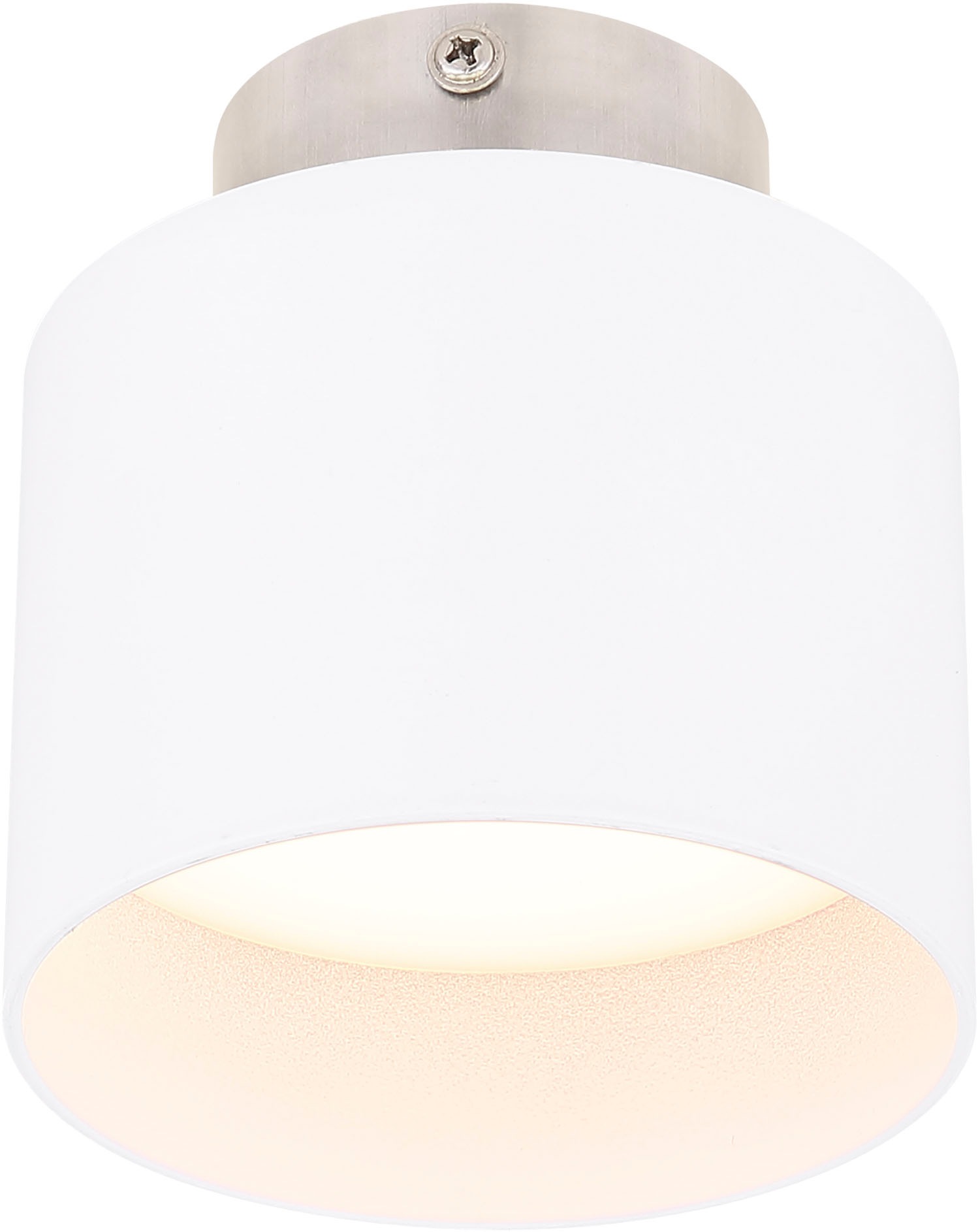 GLOBO LIGHTING Deckenleuchte »JENNY« LED-Modul 1 Stk. Warmweiß Deckenlampe Kunststoff satiniert Hintergrundbeleuchtung 3000K