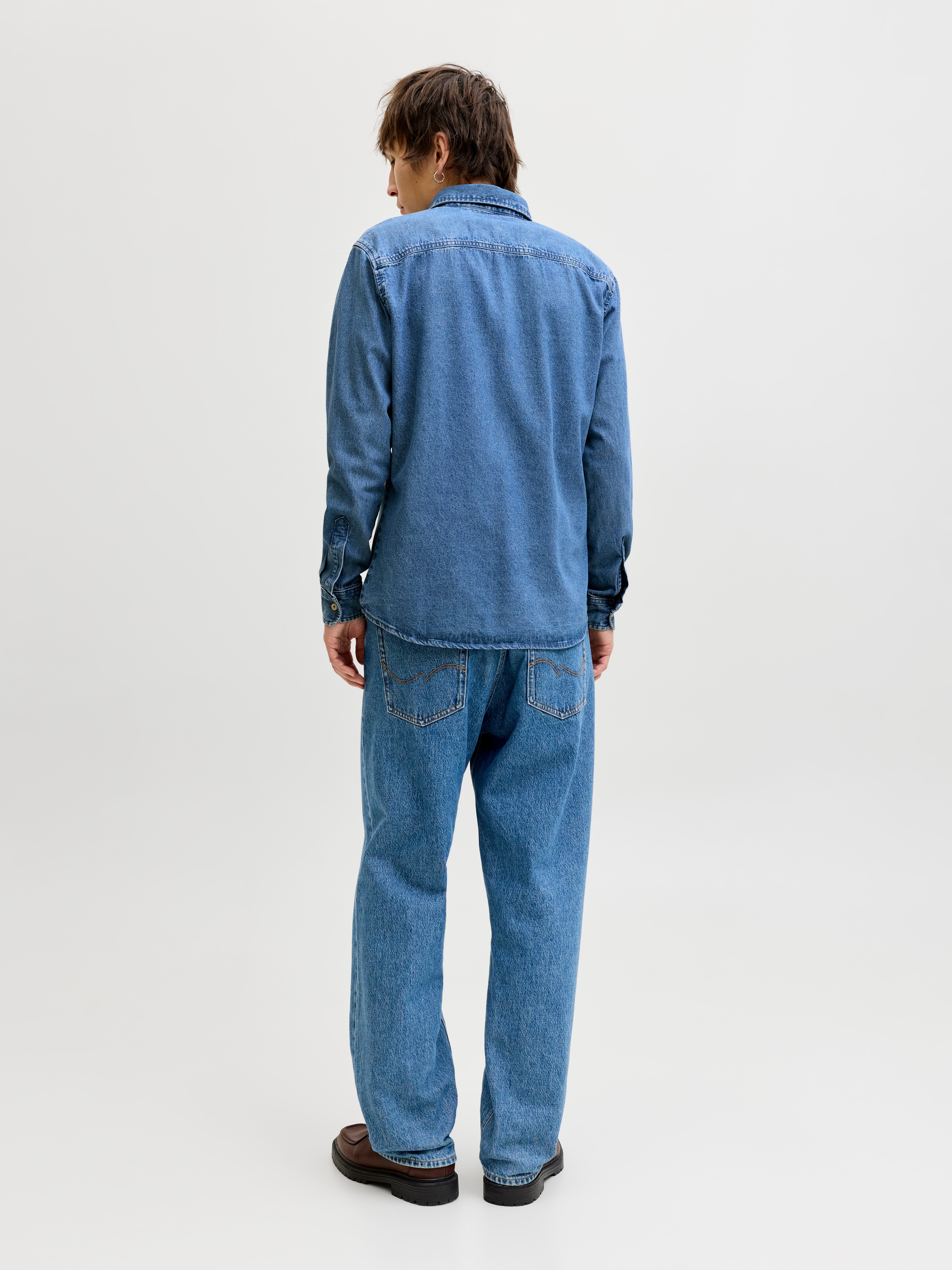 Jack & Jones Jeanshemd »JJESTANLEY JJSHIRT AT 021 NOOS« Baumwolle, normal geschnitten