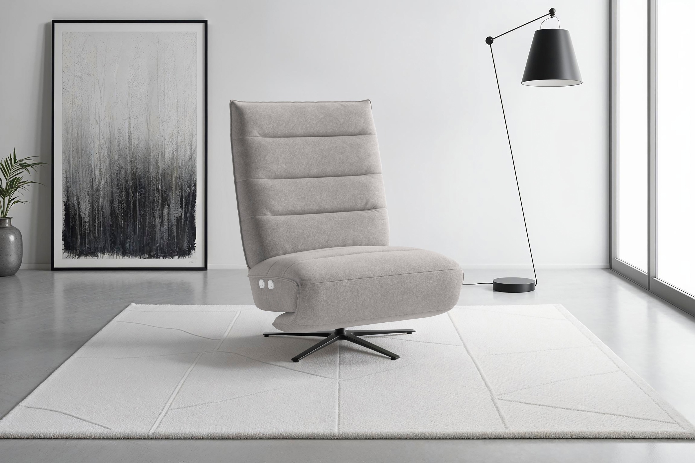 sit&more TV-Sessel "Eve" mit Herz-Waage und 2 Motoren, Bedienfelder im Sitz
