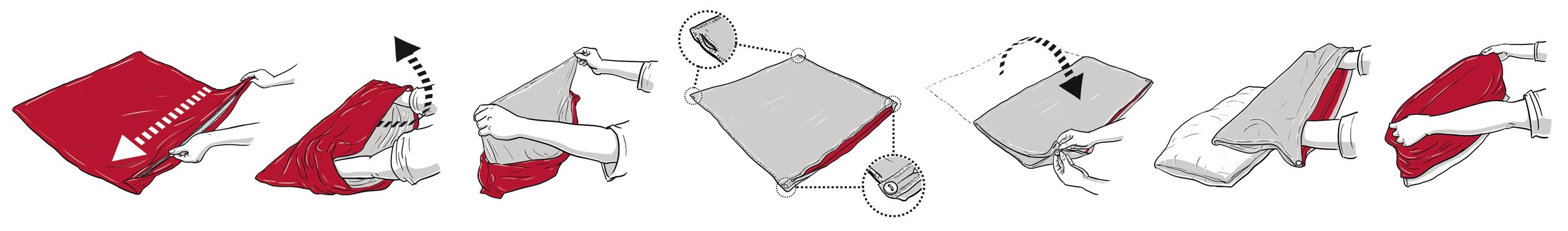 Thumbnail - s.Oliver Junior Kinderbettwäsche "Clouds mit Wolken und Sternen" 2 Stk. Markenbettwäsche aus 100% Baumwolle mit Reißvers...