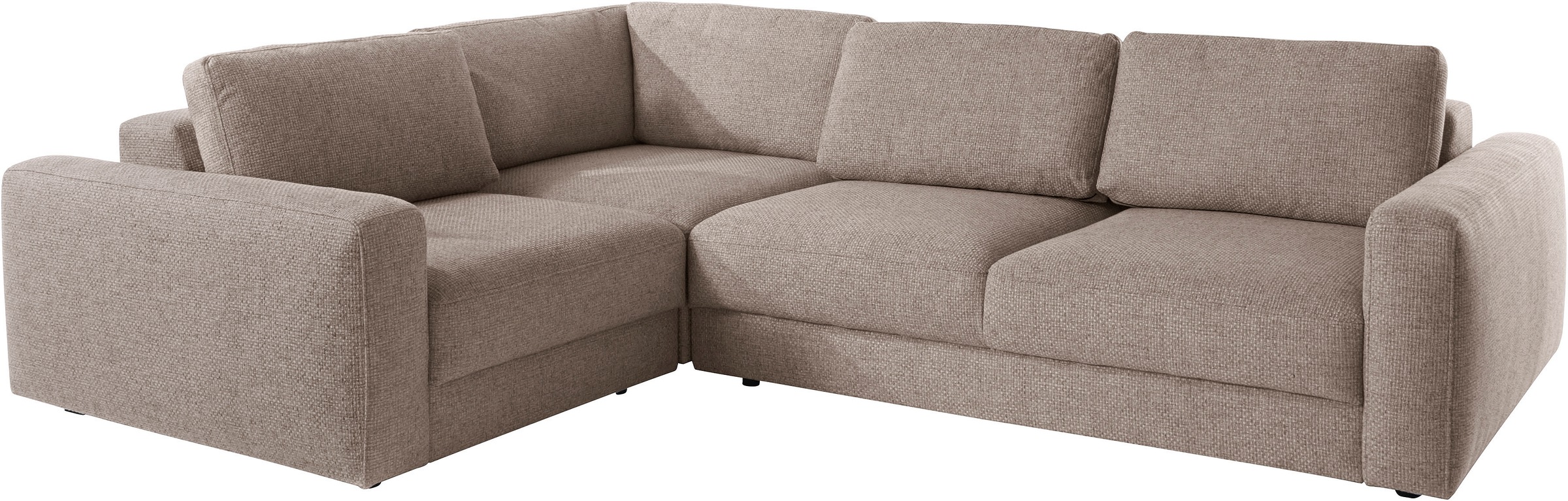 Places of Style Ecksofa »Bloomfield, L-Form«, extra tiefe Sitzfläche, wahlweise mit Sitztiefenverstellung