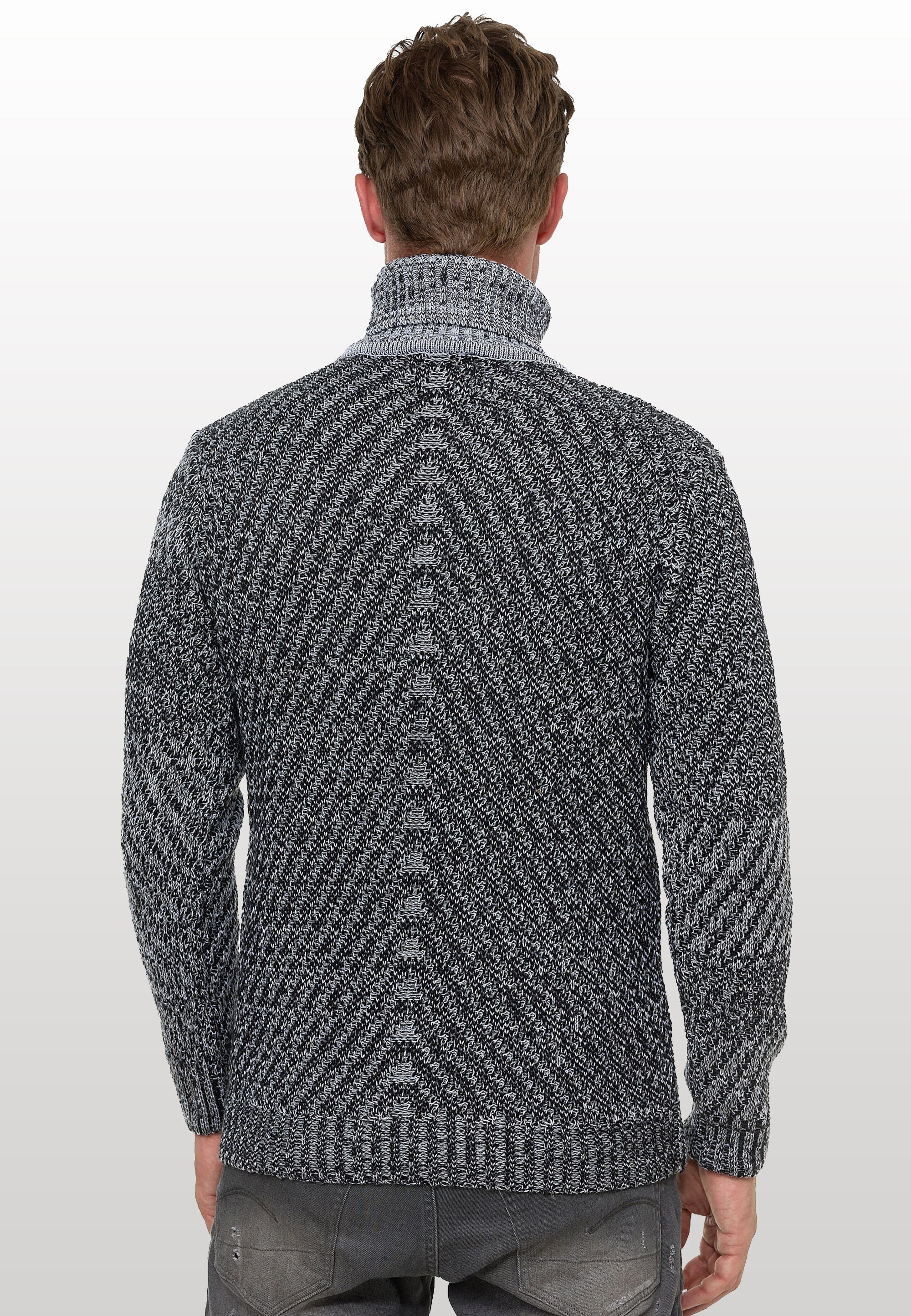 Rusty Neal Strickpullover, im angesagten Kontrast-Design