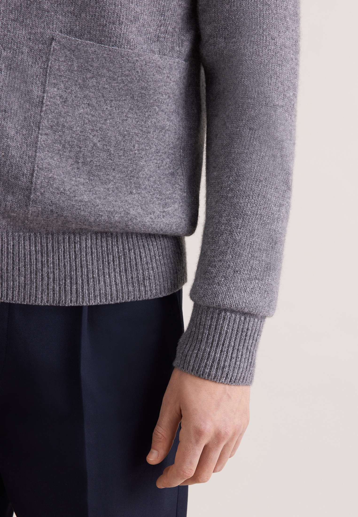 seidensticker Strickjacke 1/1 Kragen