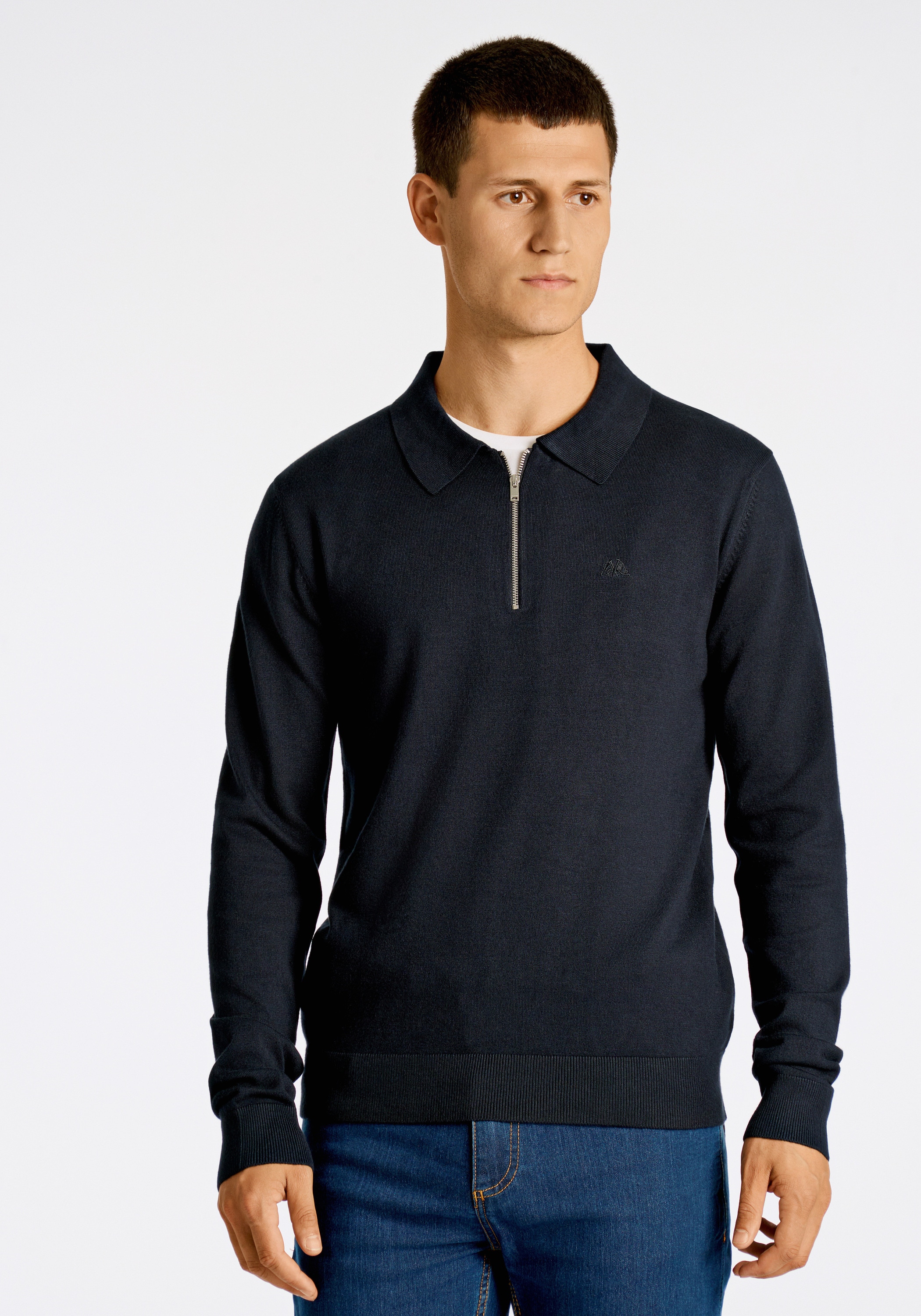 LINDBERGH Langarm-Poloshirt »Lindbergh Troyer«