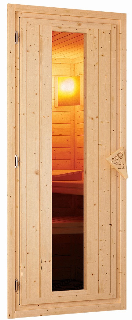 Karibu Sauna »Swantje«, 3,6-kW-Plug & Play Ofen mit externer Steuerung