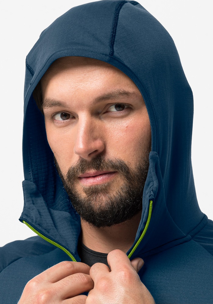 Jack Wolfskin Fleecejacke »KOLBENBERG HOODED FZ M«, mit Kapuze