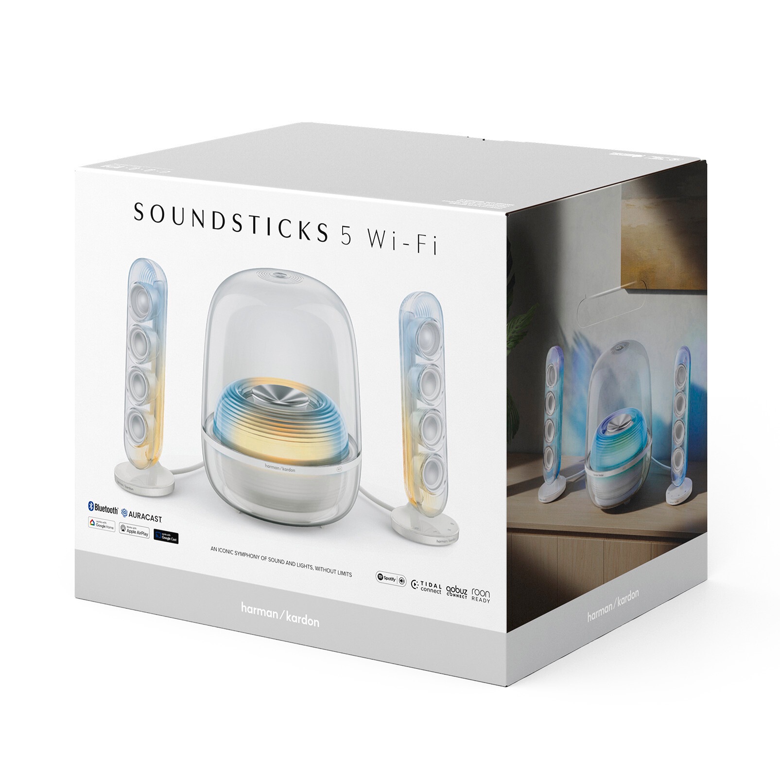 Harman/Kardon 2.1 Soundsystem »Soundsticks 5 Wi-Fi Edition« 2.1 (Bluetooth | WLAN ) 2.1 Kanal WLAN Lautsprecher