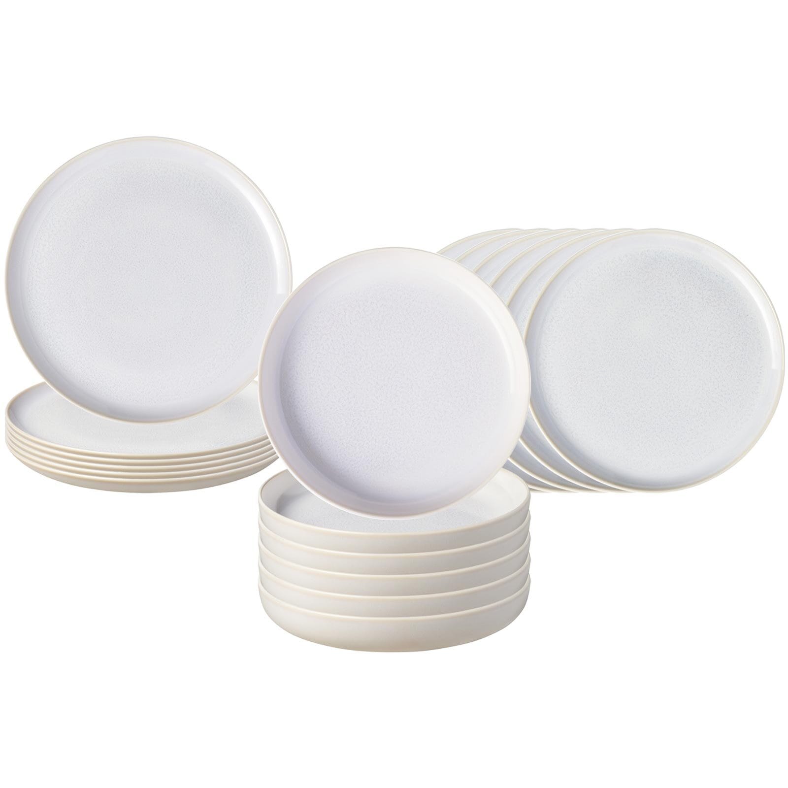 like. by Villeroy & Boch Geschirr-Set "Teller-Set Crafted 18er Set" Spülmaschinengeeignet, Mikrowellengeeignet