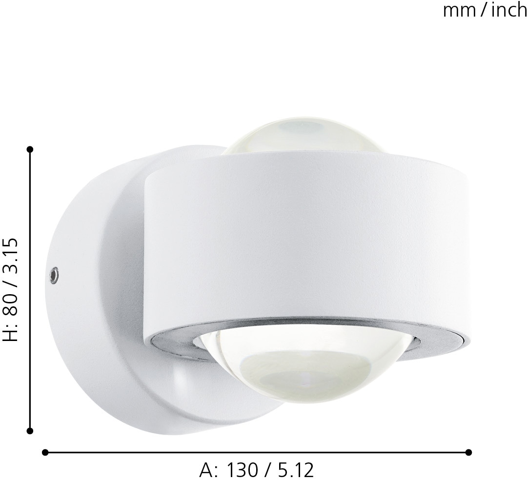 EGLO LED Wandleuchte »ONO2«, 2 flammig, Leuchtmittel LED-Board | LED fest integriert