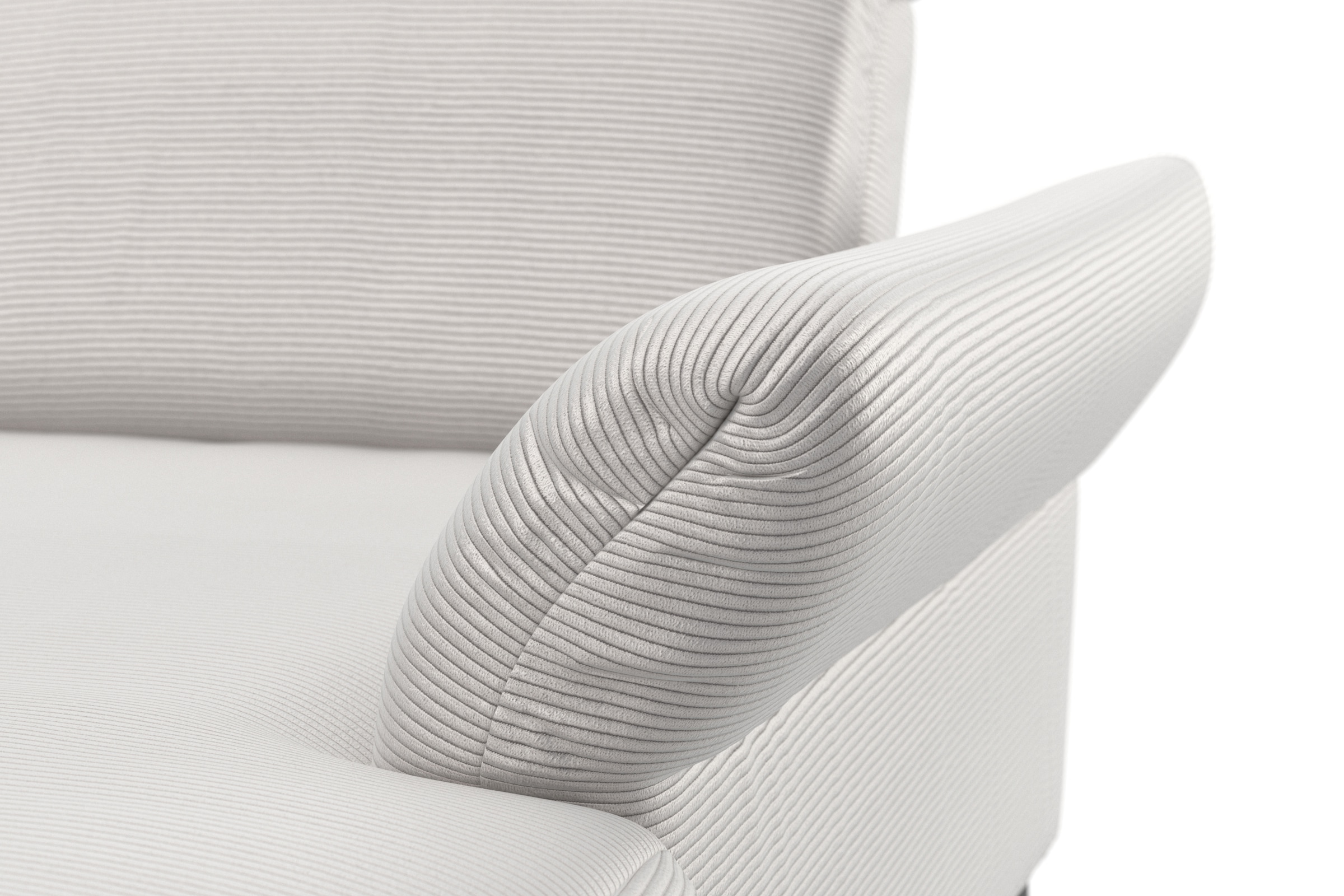 INOSIGN Wohnlandschaft »Coco U-Form«, Sitztiefen-, Arm- und Kopfteilverstellung, Cord-Bezug, Fußhöhe 15 cm