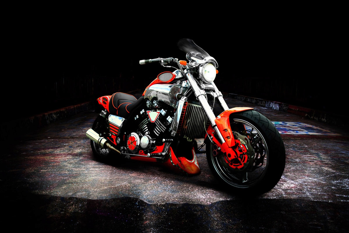 Papermoon Fototapete "Motorrad"
