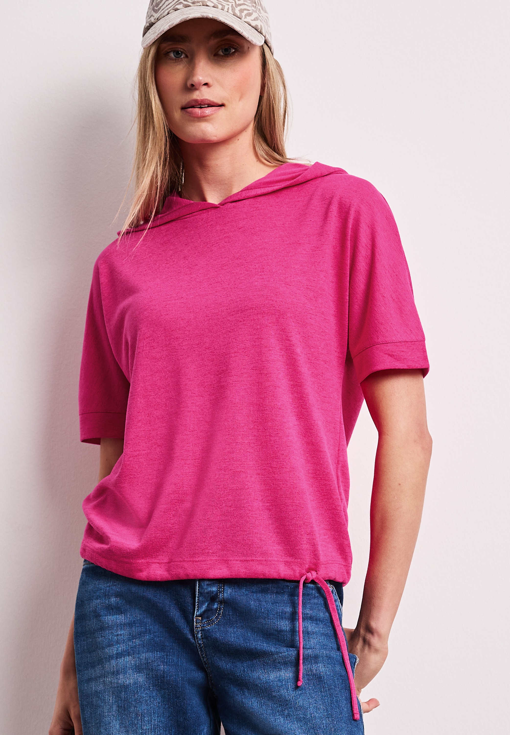 STREET ONE T-Shirt mit Kapuze günstig online kaufen