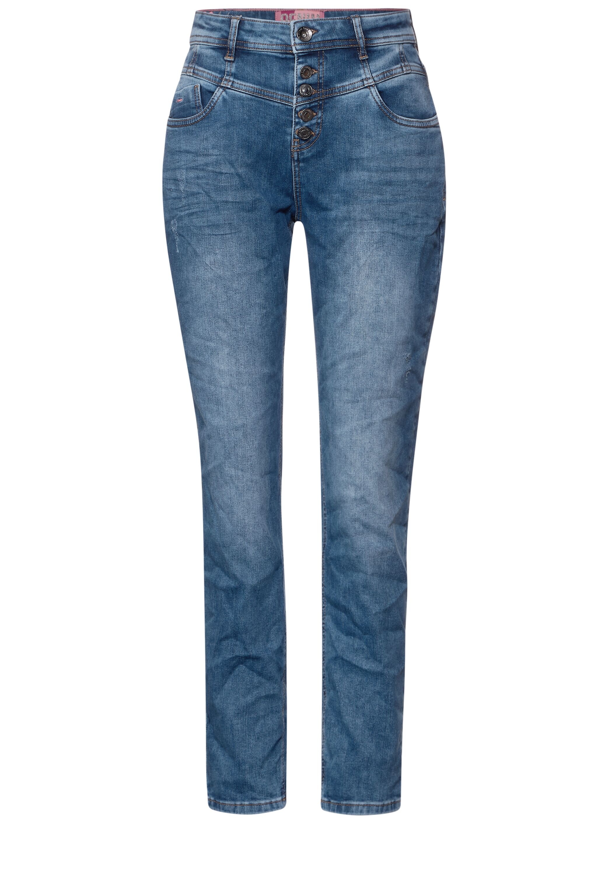 STREET ONE Loose-fit-Jeans, High Waist