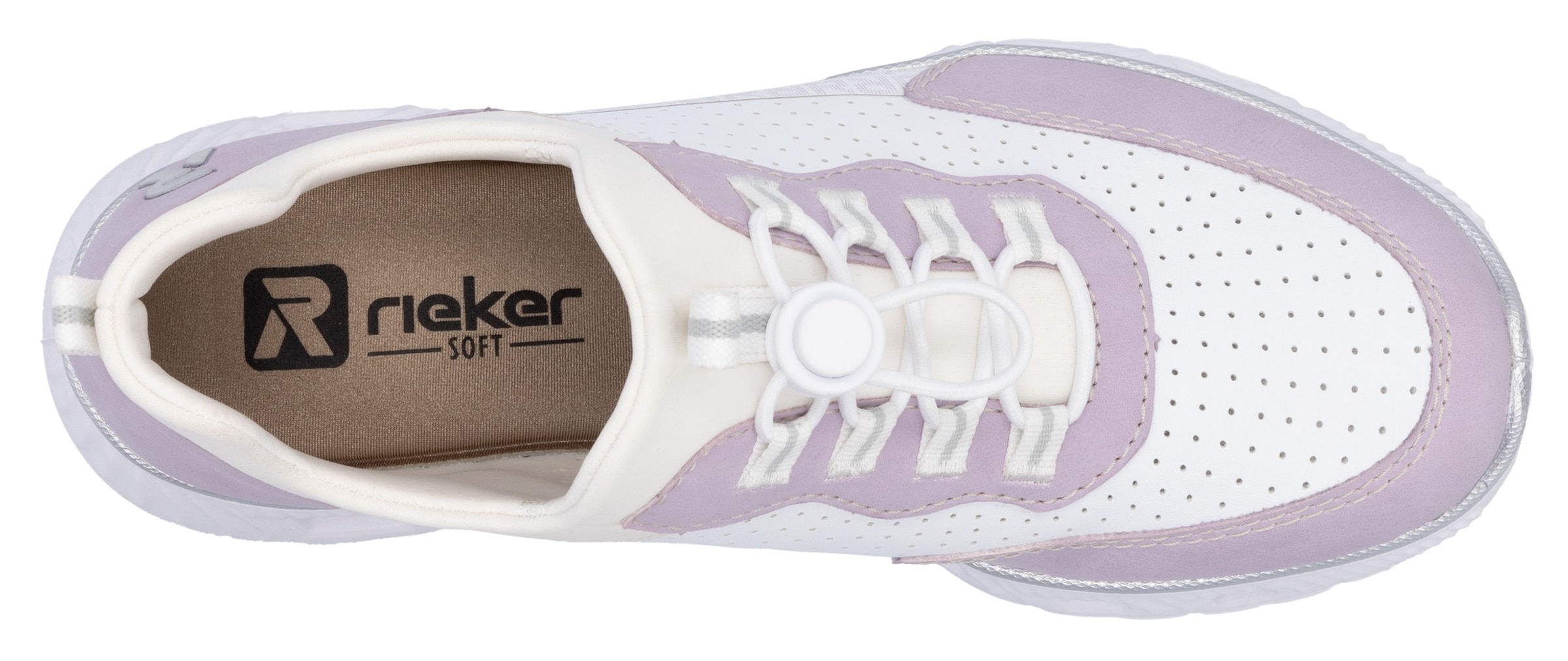 RIEKER Sport Slip-On Sneaker »vegan«, Slipper, Halbschuh, Freizeitsneaker mit MemoSoft-Ausstattung