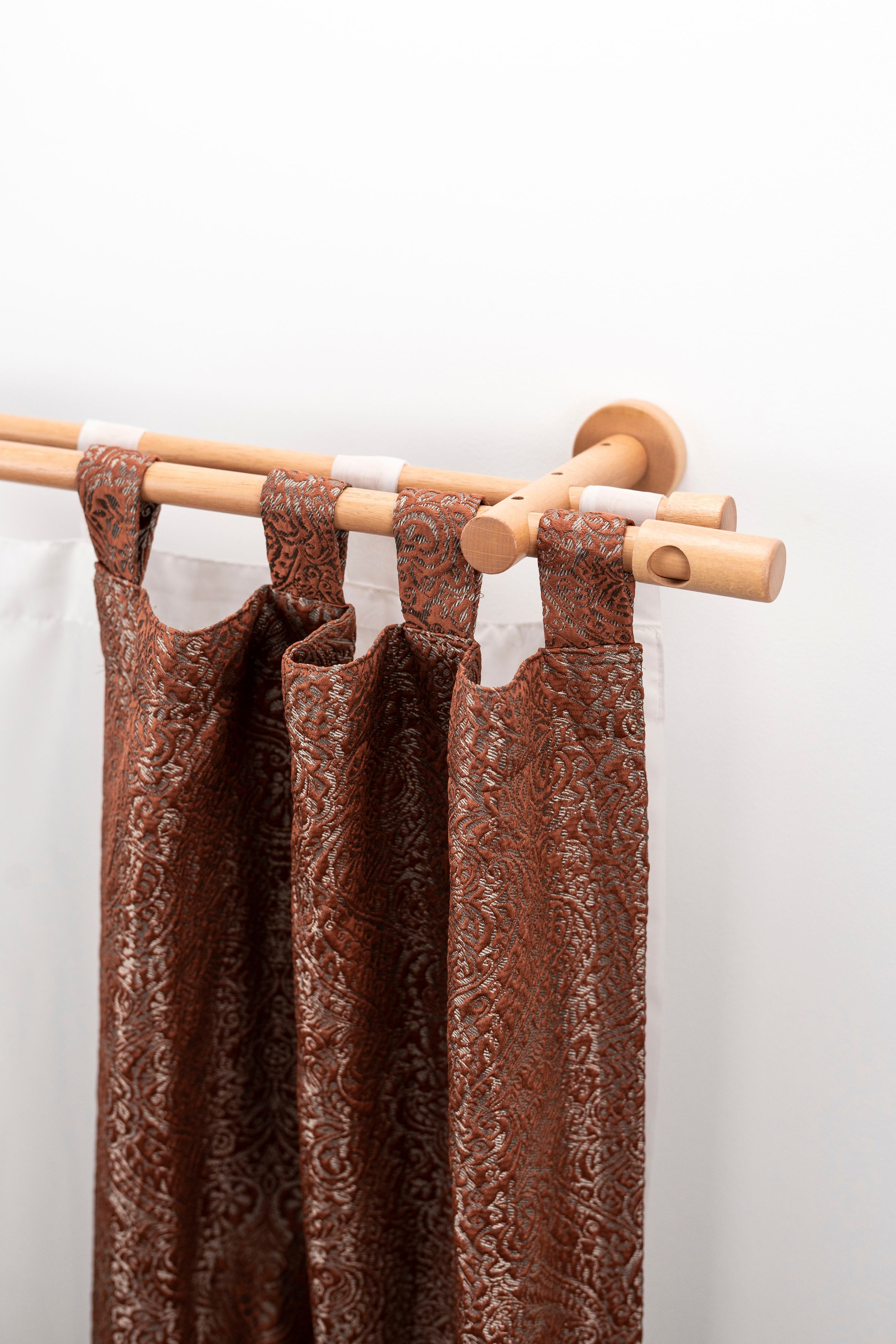 GARESA Gardinenstange "PANDRI" Ø 20 mm 2 läufig-läufig Wunschmaßlänge Vorha günstig online kaufen