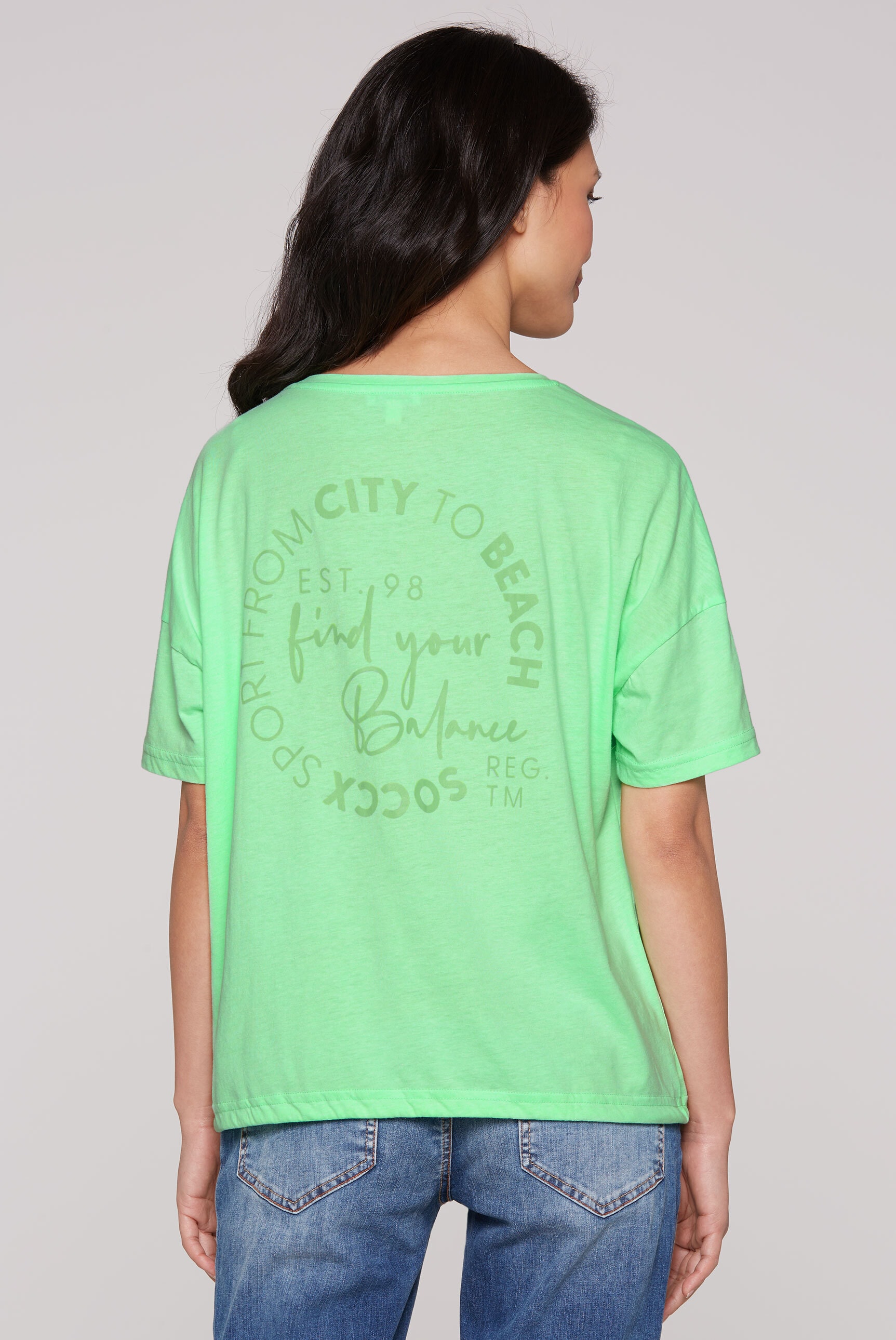 SOCCX Rundhalsshirt, mit Baumwolle