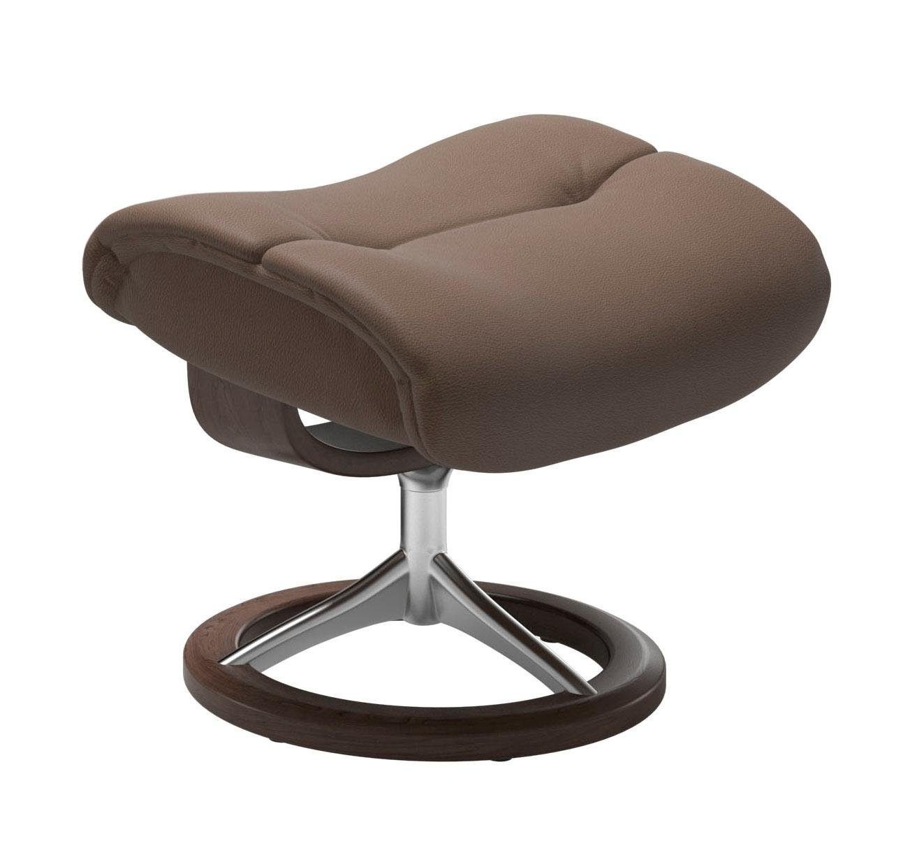 Stressless Sunrise Footstool Signature Base mole Batick Leather 7