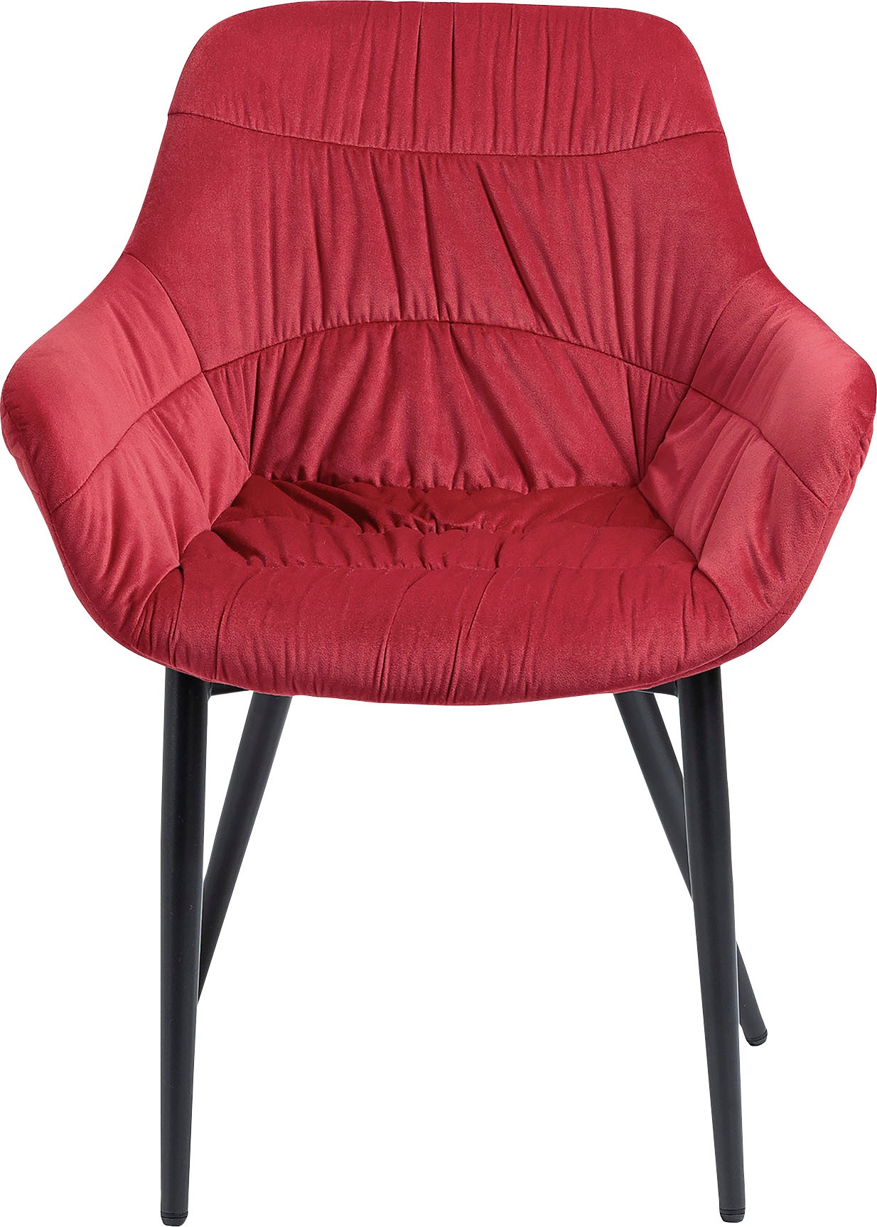 Thumbnail - SalesFever Armlehnstuhl "Stilvoller Esszimmerstuhl für Komfort" () Esszimmerstuhl, Wabensteppung aussen, Quersteppung in...