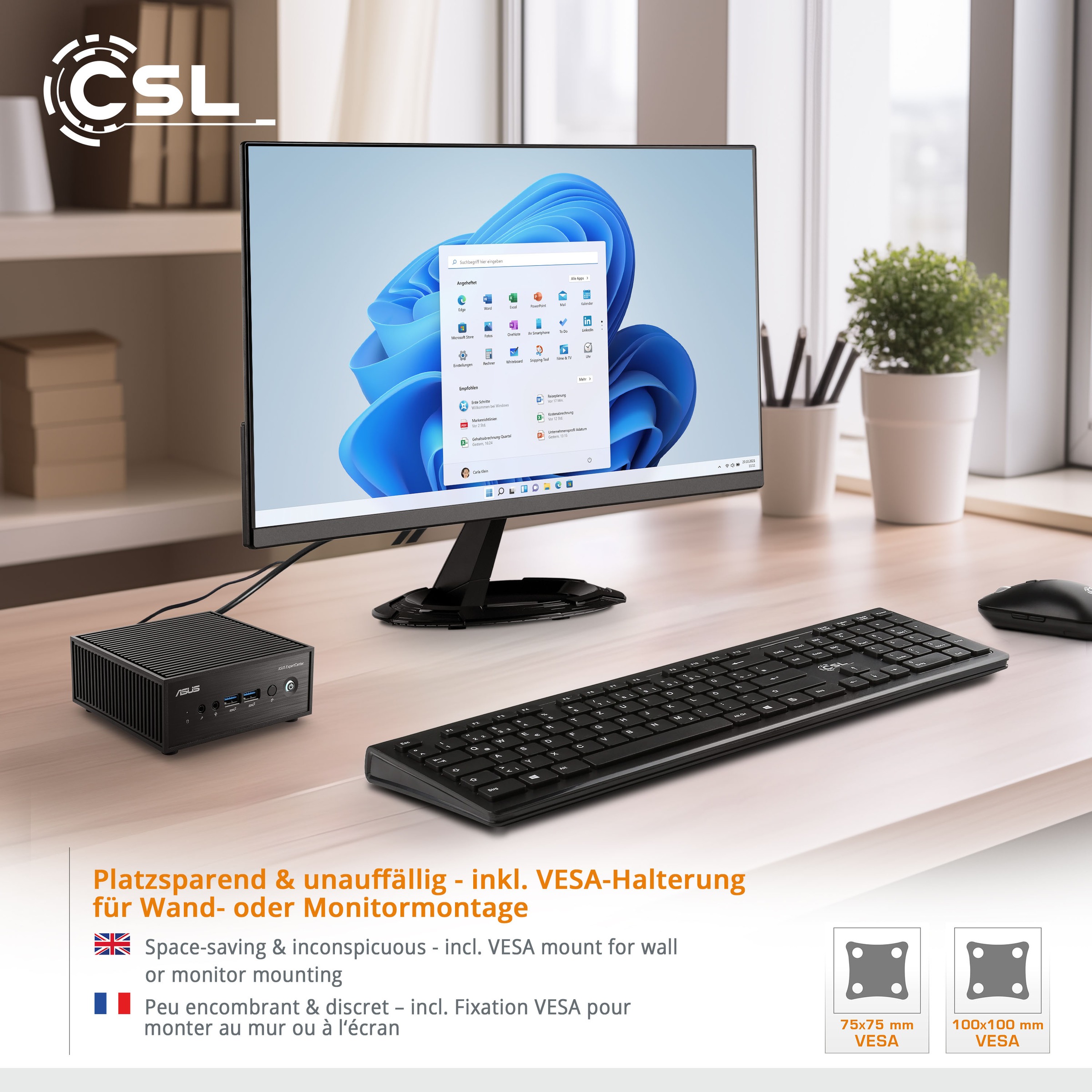 PC »Mini PC ASUS PN42 N100 / 2000 GB M.2 SSD / 8 GB RAM / Windo 11 Home«