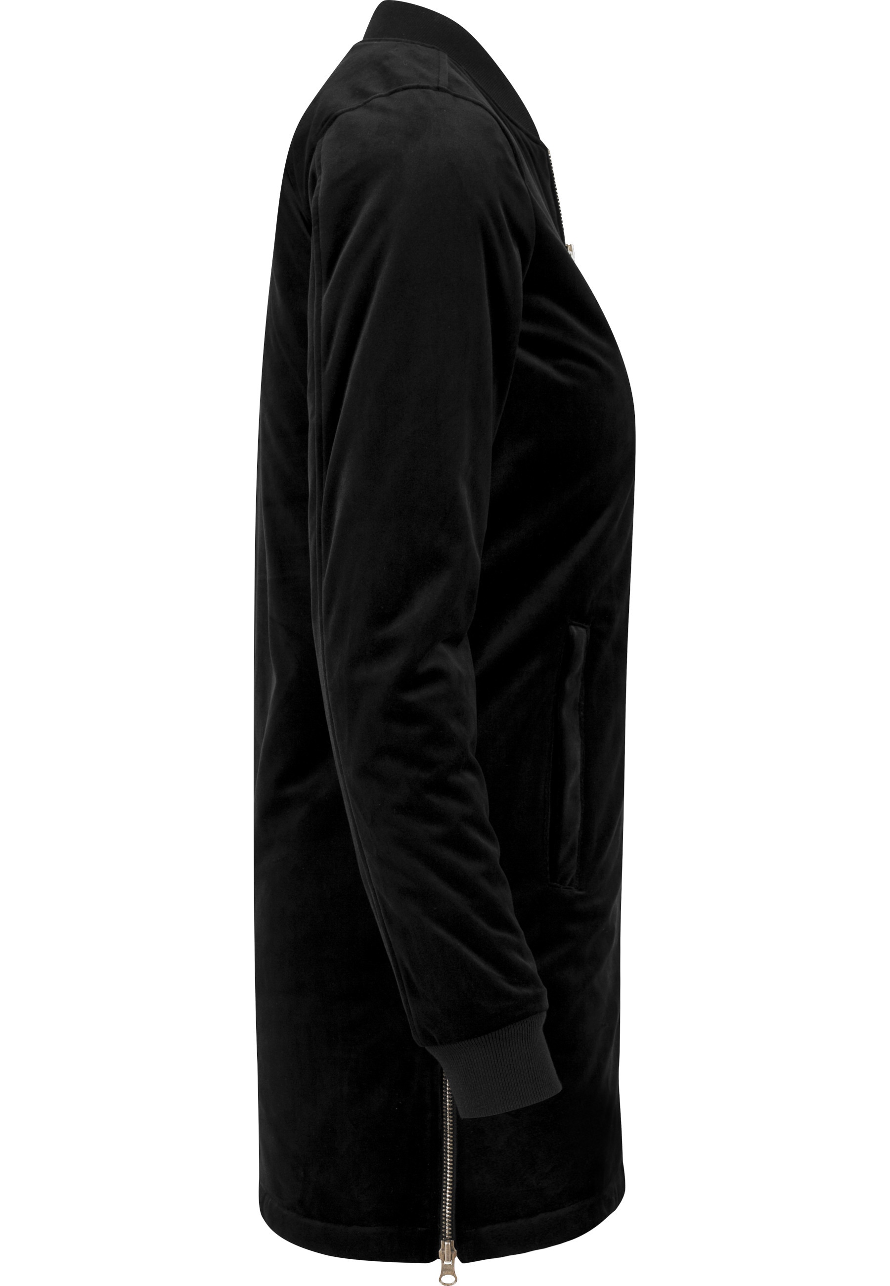 URBAN CLASSICS Langmantel »Urban Classics Damen Ladies Long Velvet Jacket«