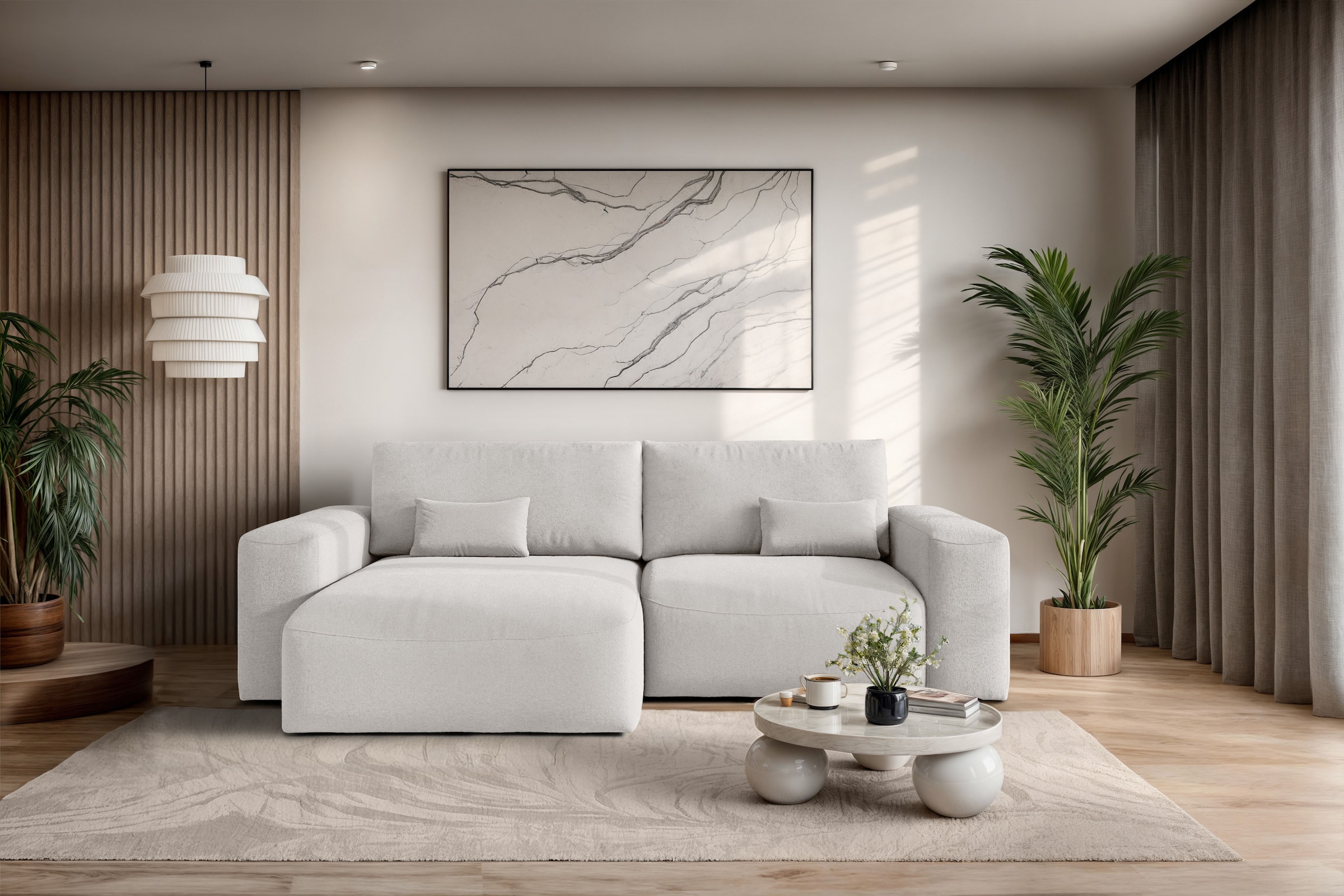 OTTO home Ecksofa "MATTS Schlafsofa mit Bettkasten, Maße B/T/H: 265/159/89 günstig online kaufen