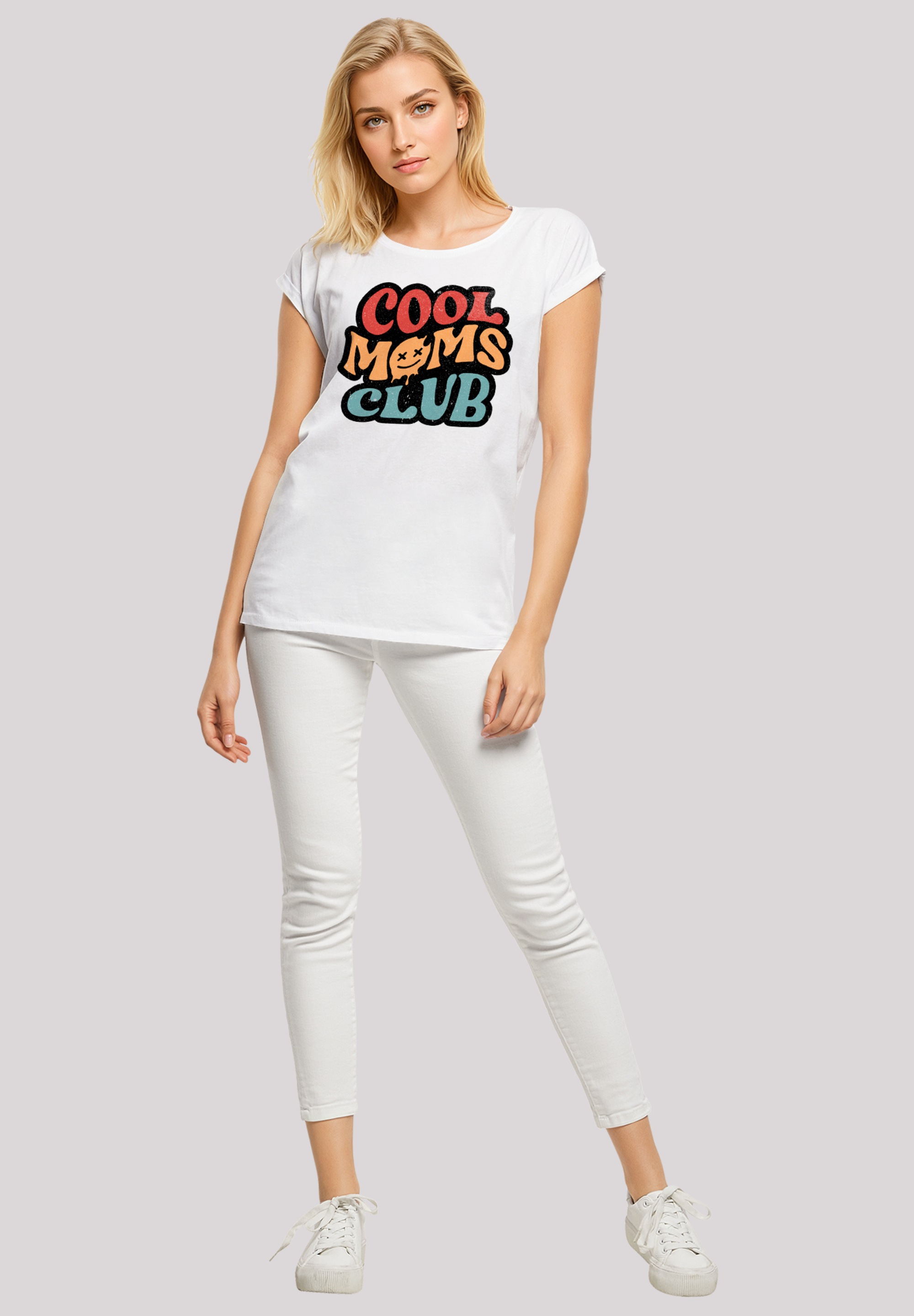F4NT4STIC T-Shirt »Cooler Moms Club Muttertag Retro Vibe«, Premium Qualität