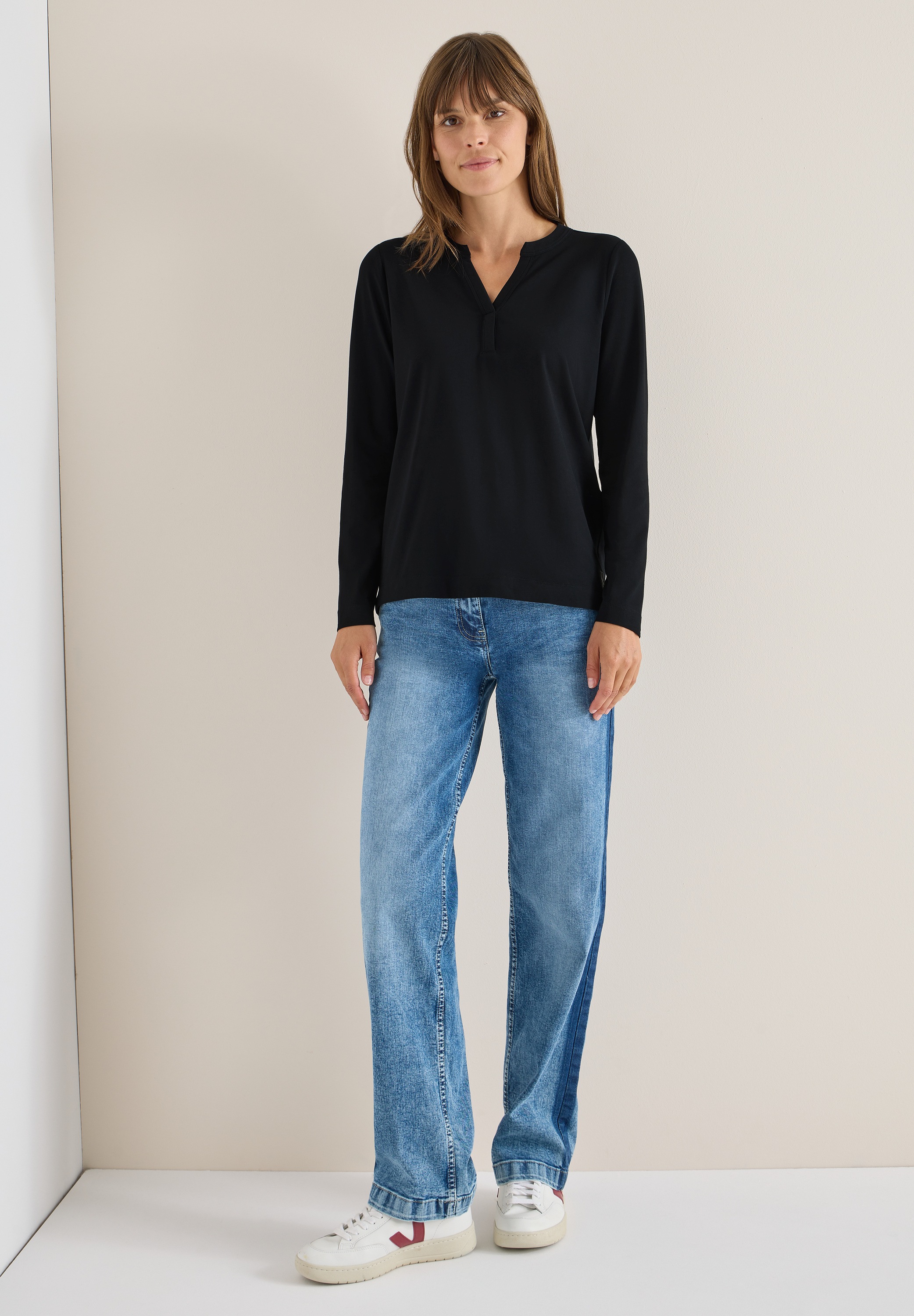 Thumbnail - Cecil Langarmshirt im soften Baumwoll-Mix