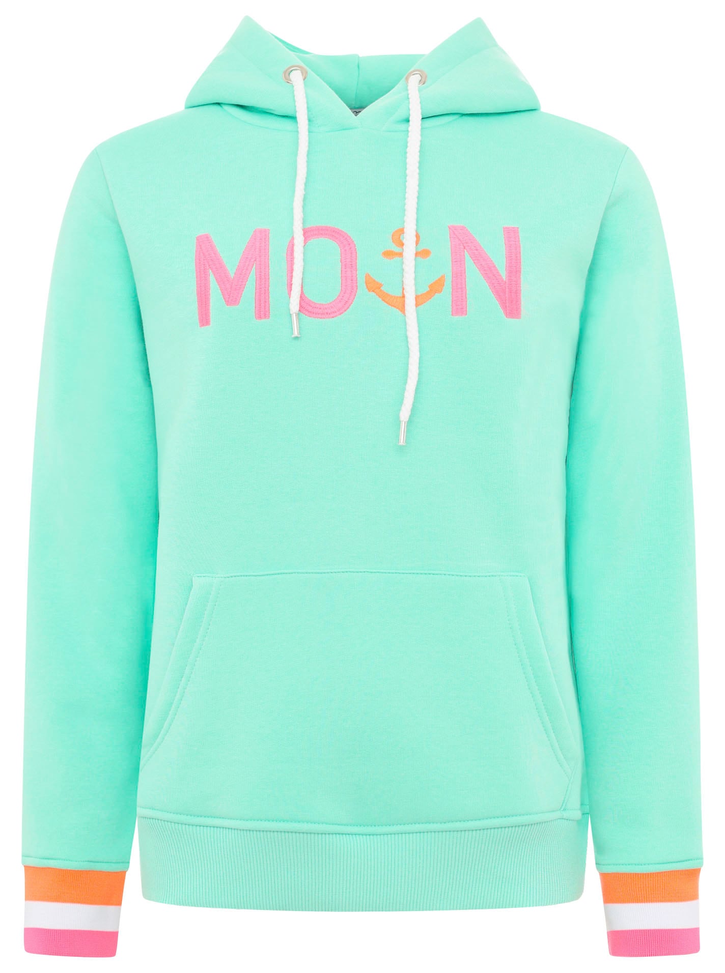Zwillingsherz Hoodie »"Rahel"«, Kontrastbündchen, Kängurutasche, Langarm, Kapuze, Kordelzug