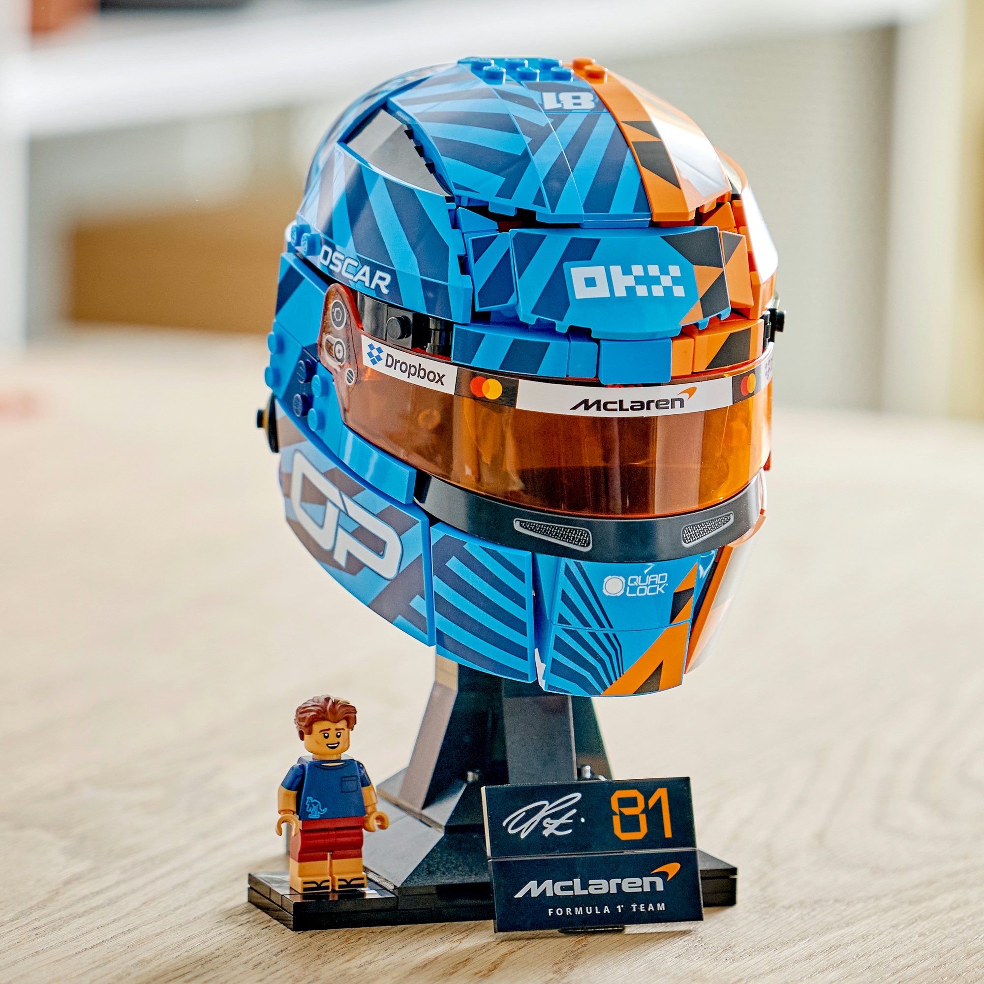 LEGO® Konstruktionsspielsteine »McLaren Mastercard F1 Team Oscar Piastri Helm (43017)« LEGO Editions Formula 1