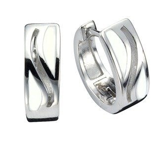 Vivance Paar Creolen »925/- Sterling Silber Lack«