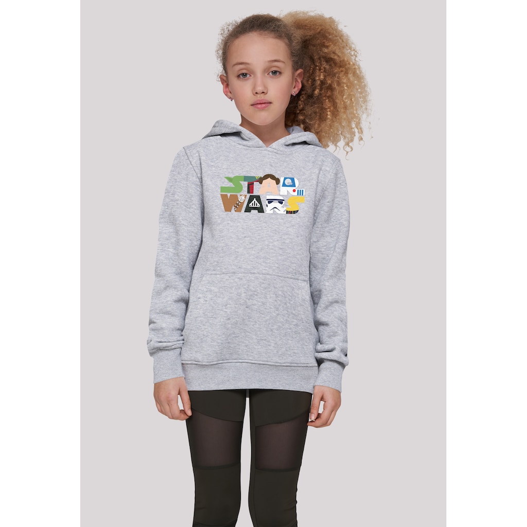 F4NT4STIC Hoodie »F4NT4STIC Kinder Star Wars Character Logo with Basic Kids Hoody«, (1 tlg.)