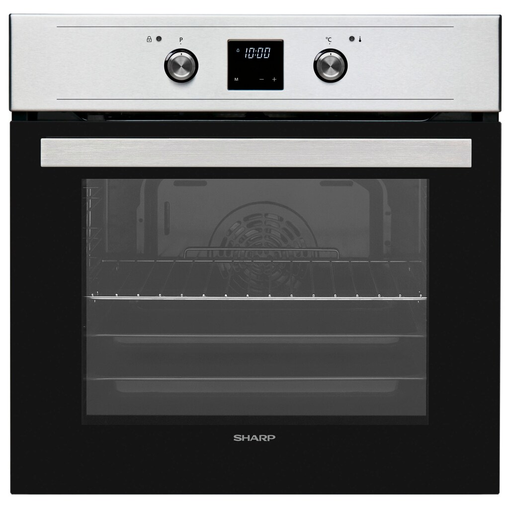 Sharp Backofen-Set »Pyro-Powerset_Induktion Edelstahl«, K-61DX28IM0-EU, EasyClean