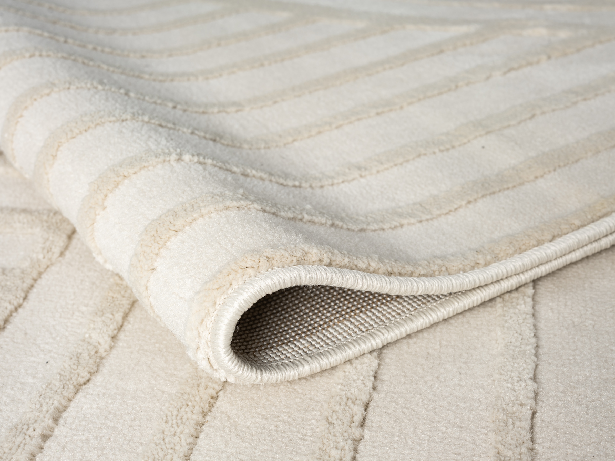 s.Oliver Teppich »Cilla, besondere Form, modernes Design«, rechteckig, 11 mm Höhe, dichte Qualität, Woll-Look, Skandi, Boho, Wohnzimmer, Schlafzimmer