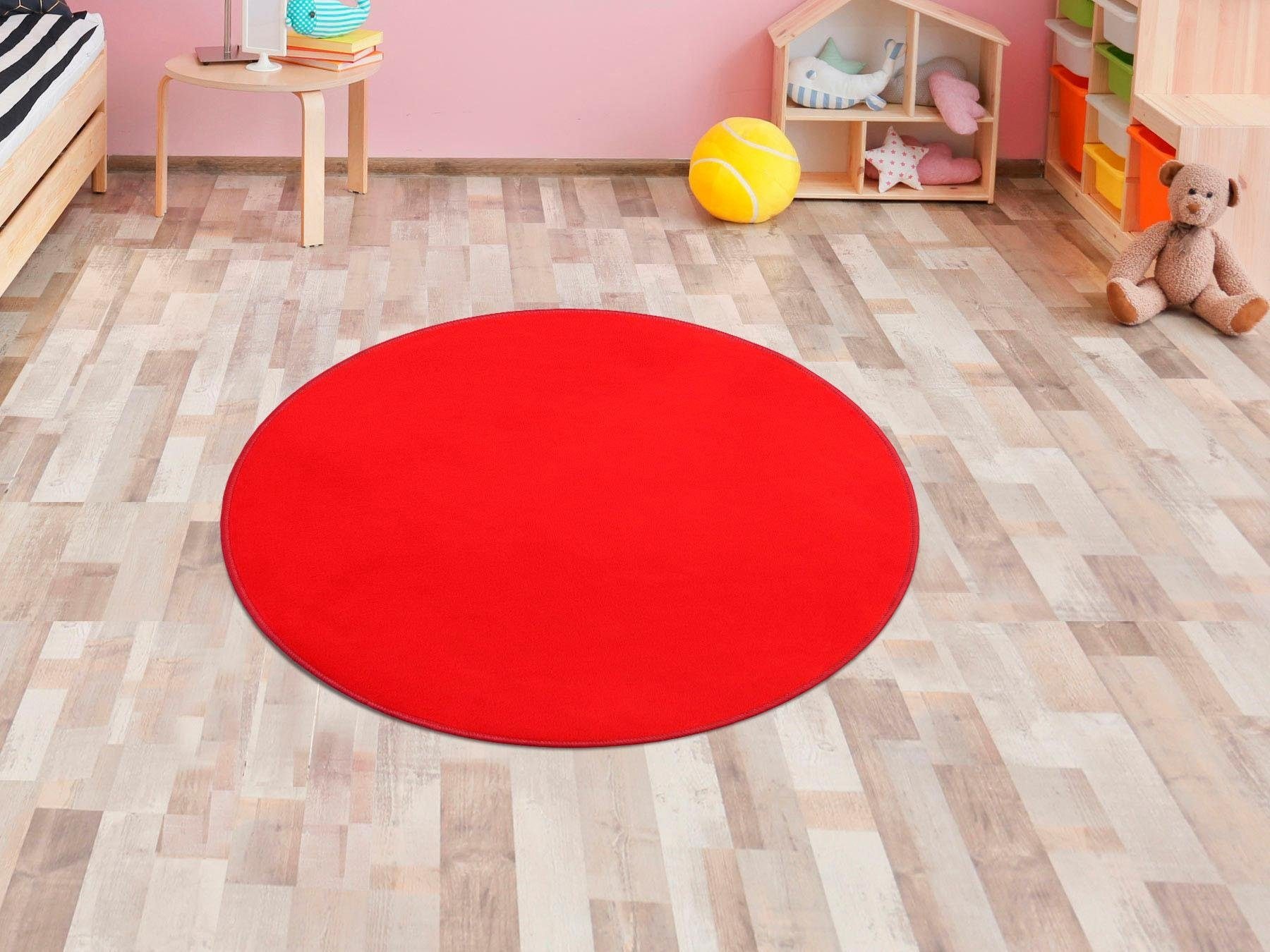 Primaflor-Ideen in Textil Kinderteppich »SITZKREIS«, rund, Spielteppich ideal im Kinderzimmer