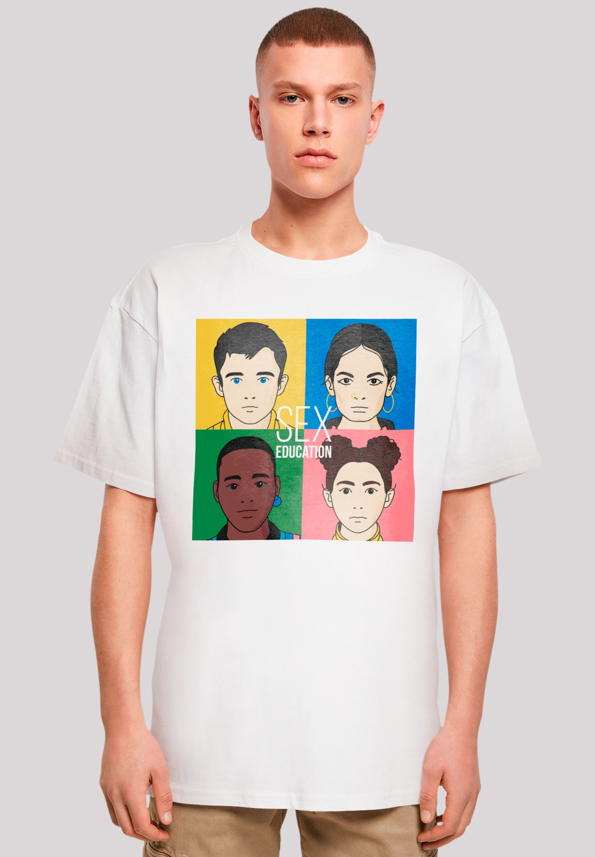 F4NT4STIC T-Shirt »Sex Education Blur Cover Netflix TV Series« Premium Qualität