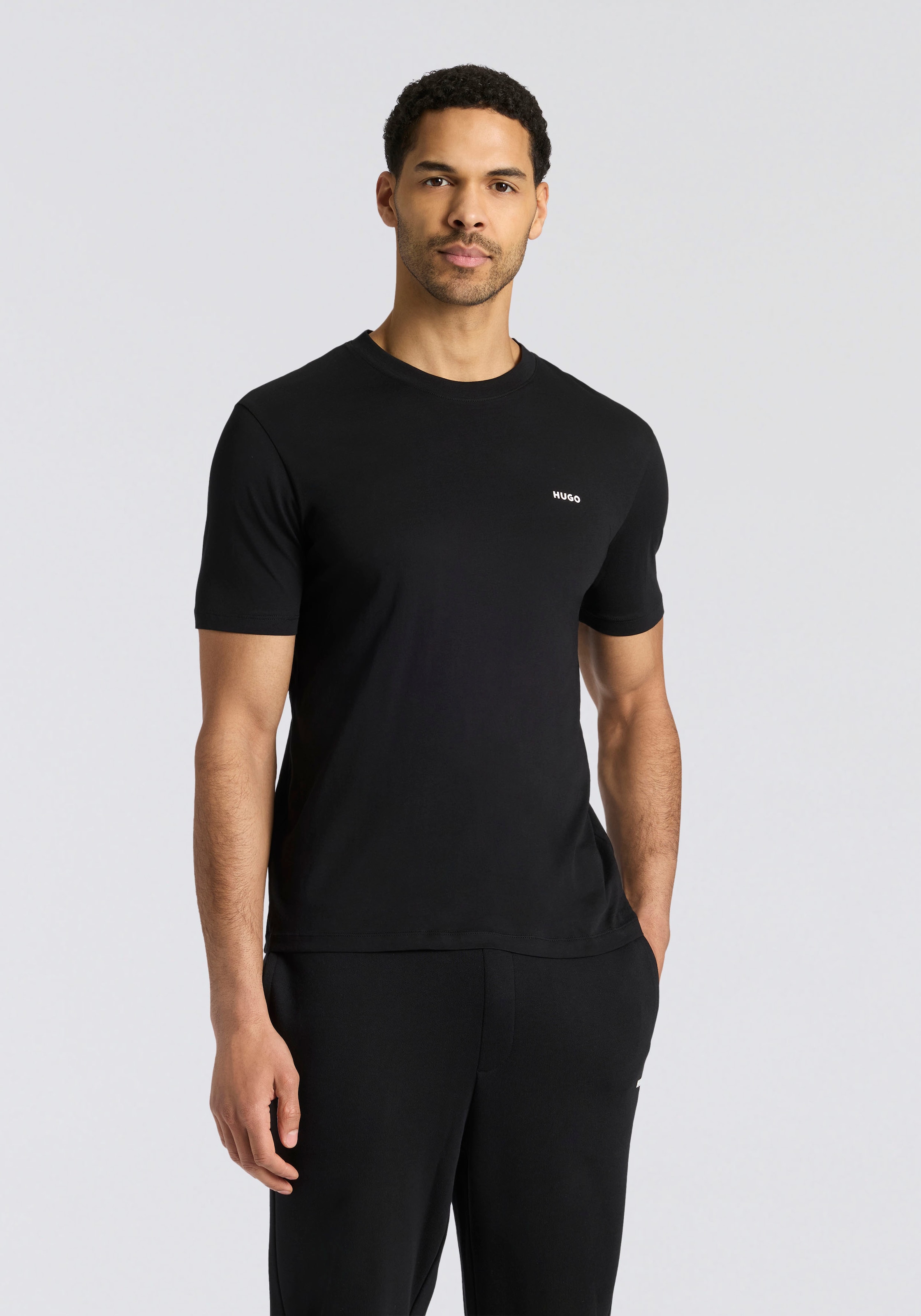 HUGO T-Shirt "Dero" Rundhalsausschnitt, Regular Fit, Basic Must Have günstig online kaufen