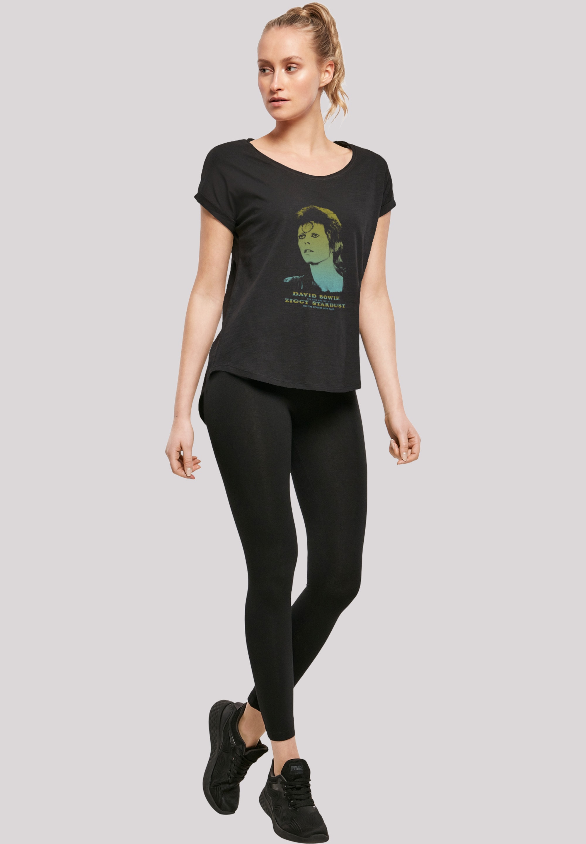 F4NT4STIC T-Shirt »David Bowie Ziggy Gradient«, Print