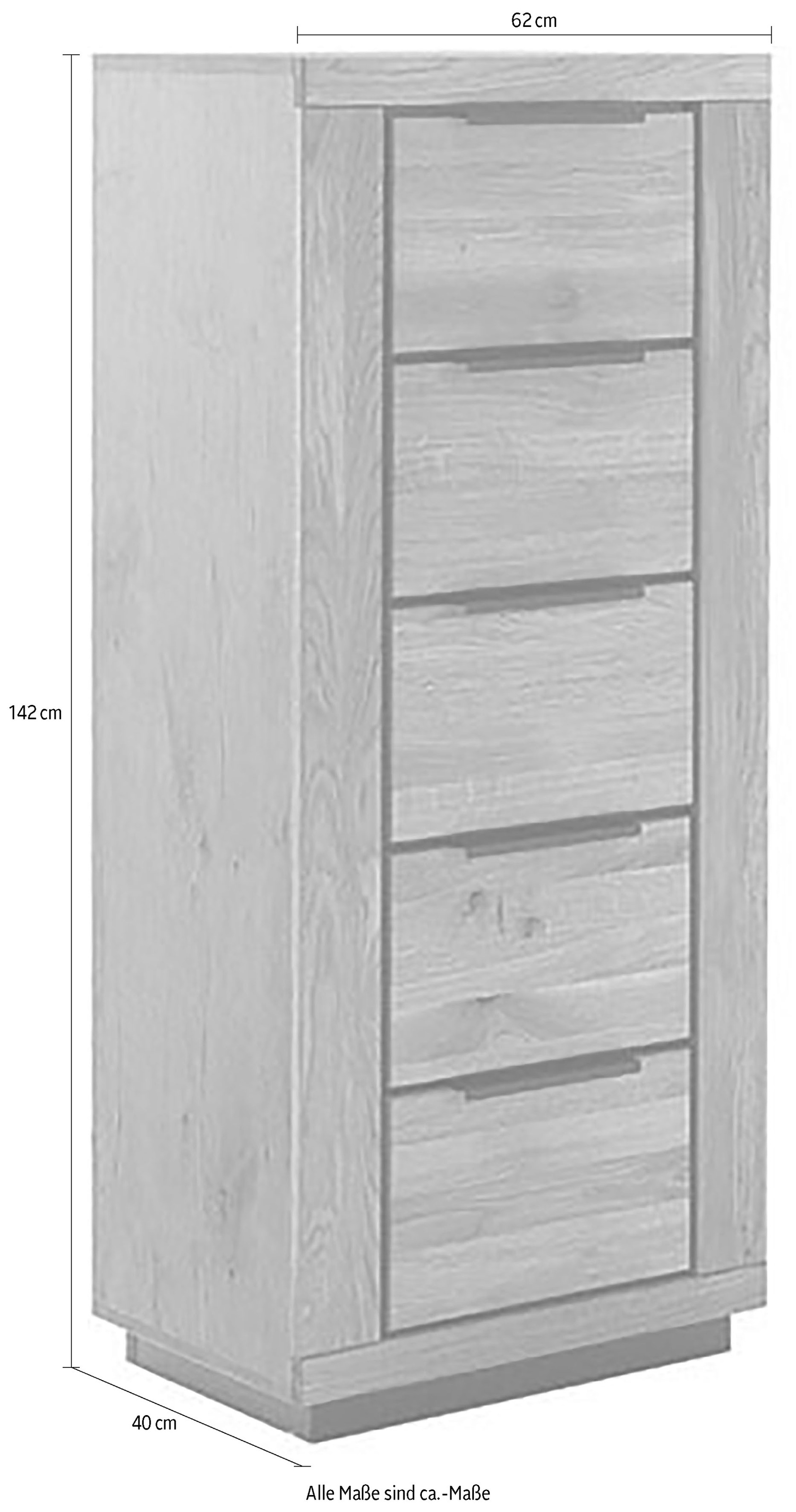 MCA living Kommode »Greno Kommode III«, (1 St.), durchgehende Lamelle