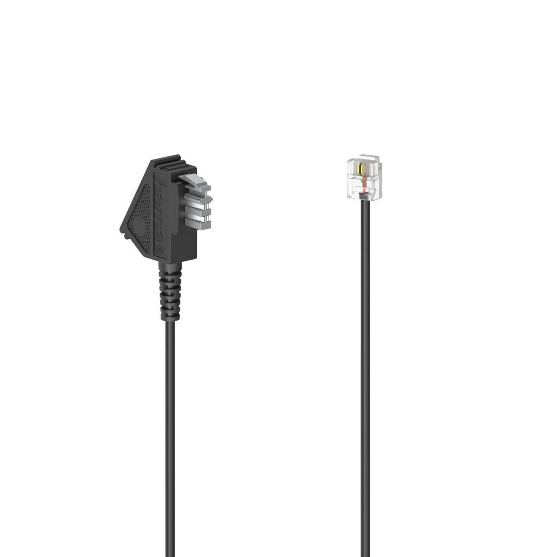 Hama Telefonkabel »Anschlusskabel TAE-N-Stecker - Modular-Stecker 6p2c, 6m«, TAE-N-RJ-11, 600 cm