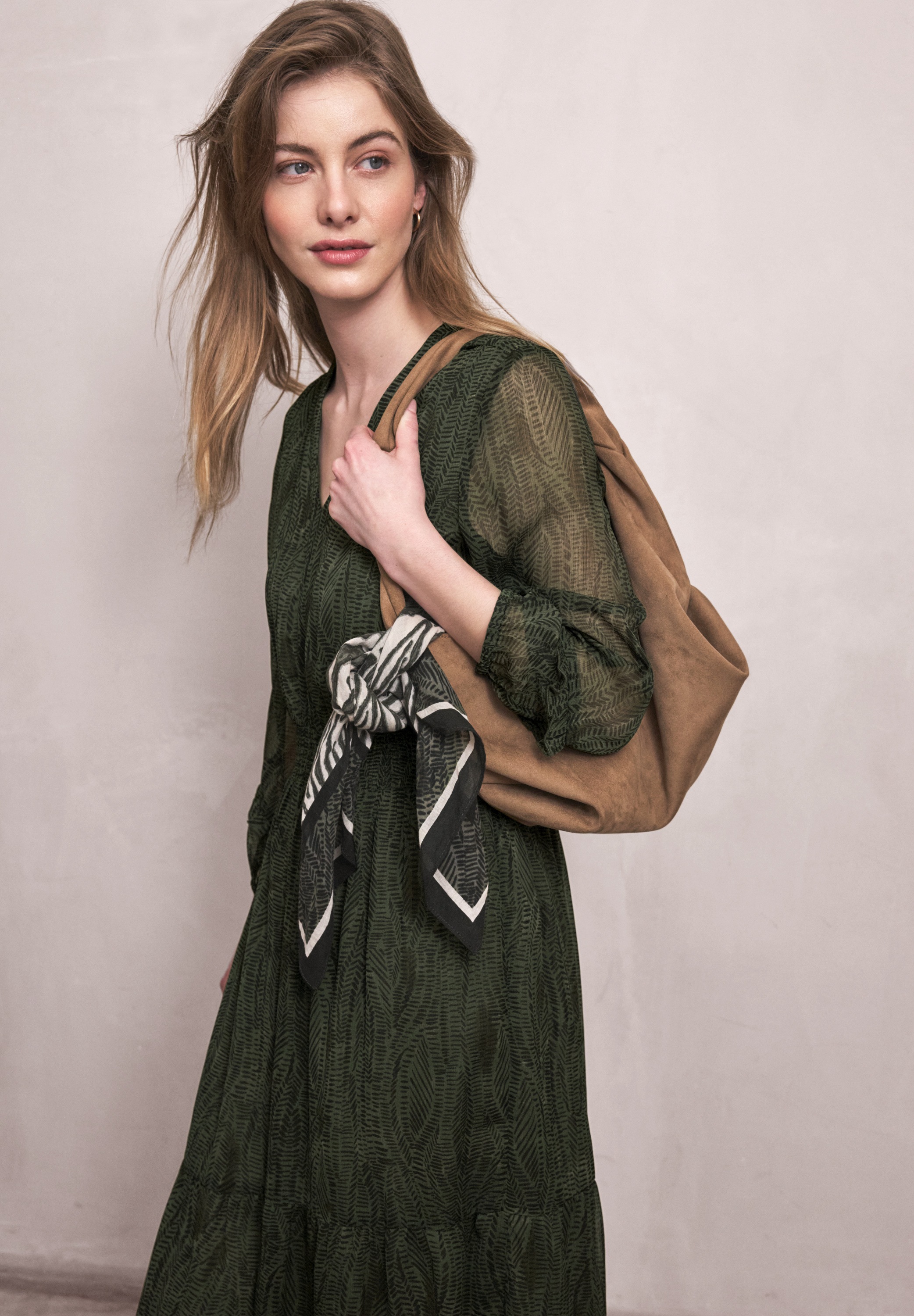 STREET ONE STUDIO Midikleid Ohne Taschen mit allover Print günstig online kaufen