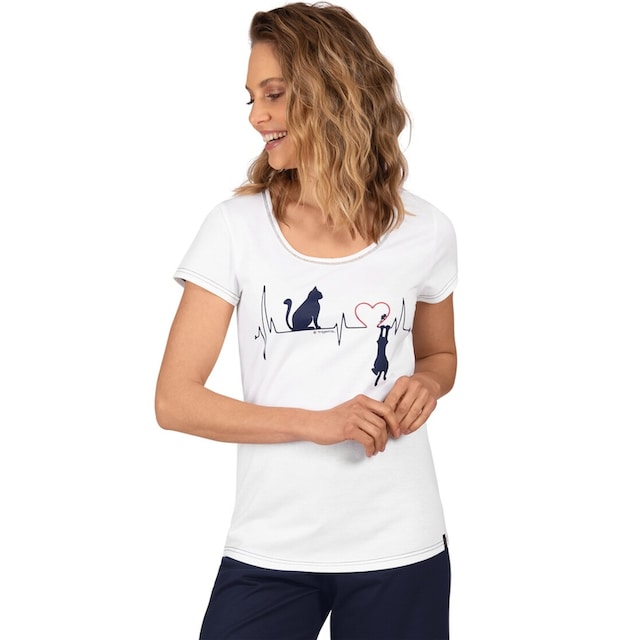 »TRIGEMA tollem Print« | Atemberaubendes T-Shirt T-Shirt kaufen Trigema BAUR mit