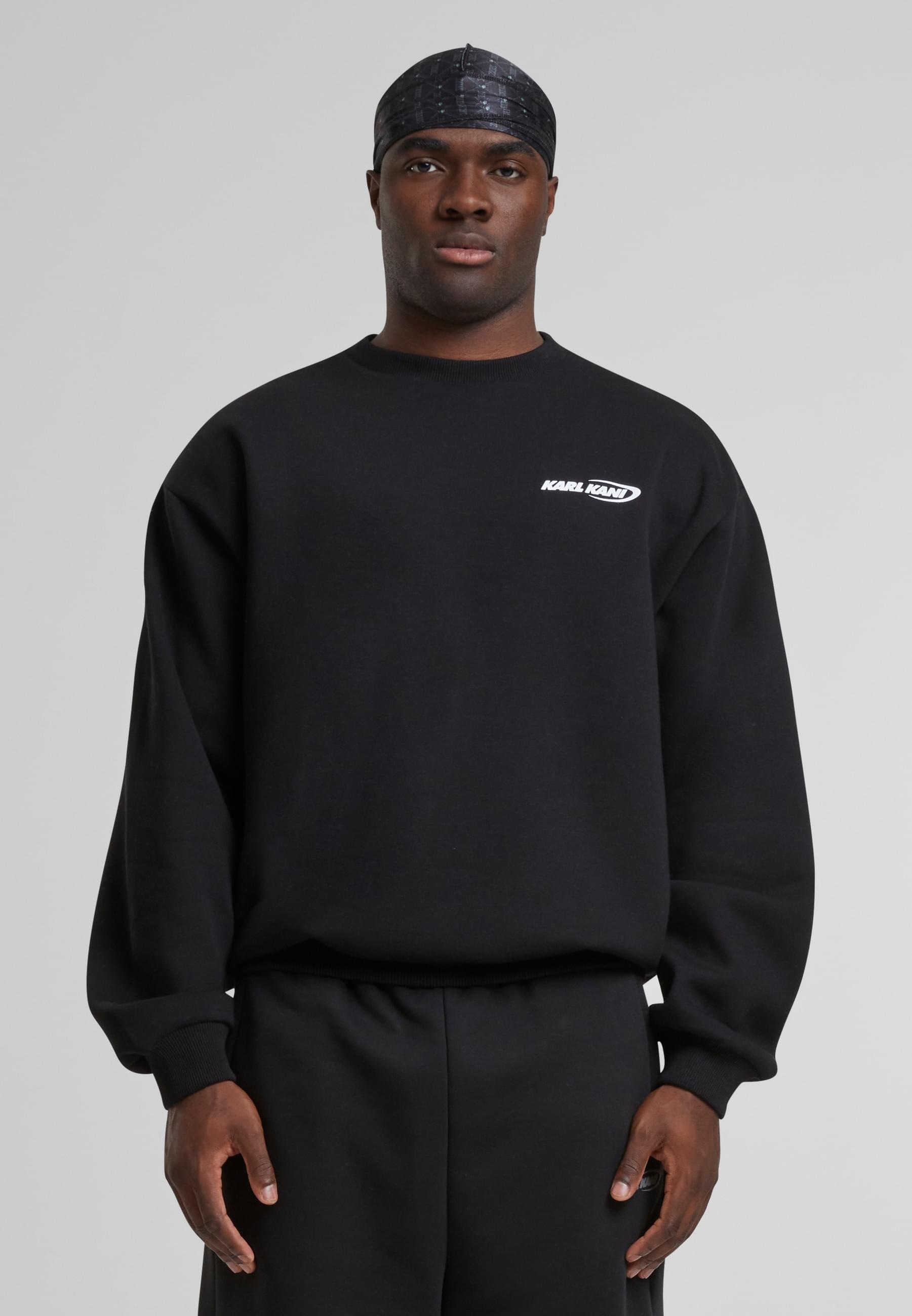 Karl Kani Rundhalspullover »Karl Kani Woven Signature Resist Love Crew«, (1 tlg.)