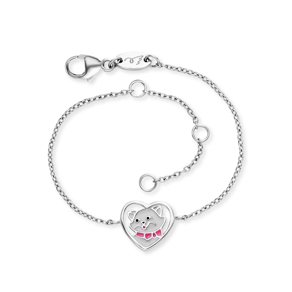 Herzengel Armband »Herz mit Katze, HEB-CAT-HEART«