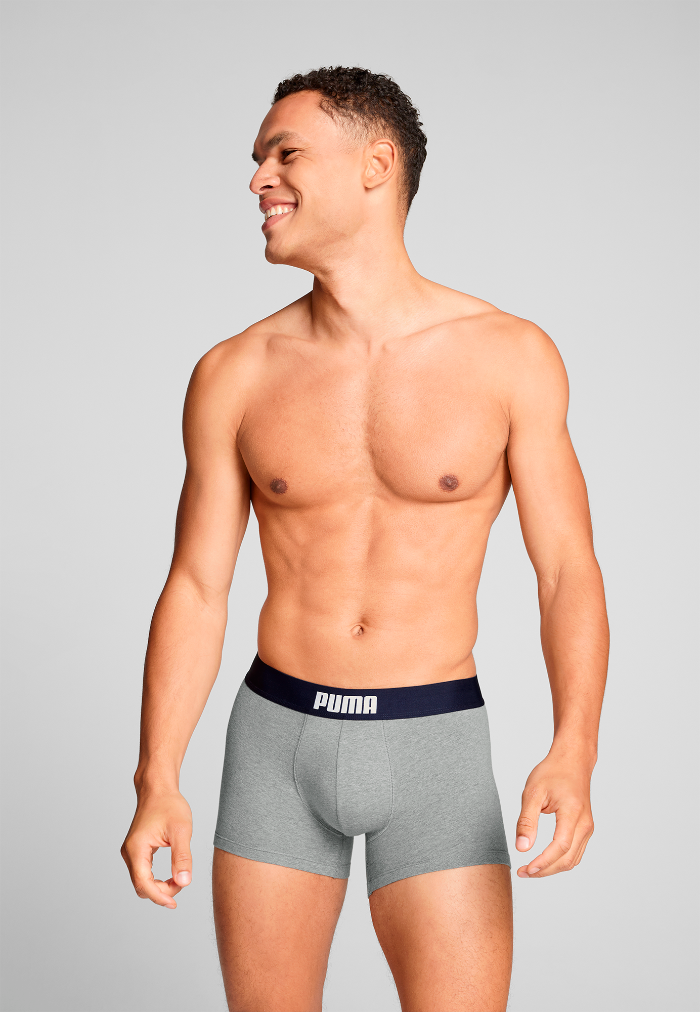 PUMA Boxershorts »PUMA MEN EVERYDAY PLACED LOGO BOXERS 2P«, (2er Pack), mit elastischem Logobund