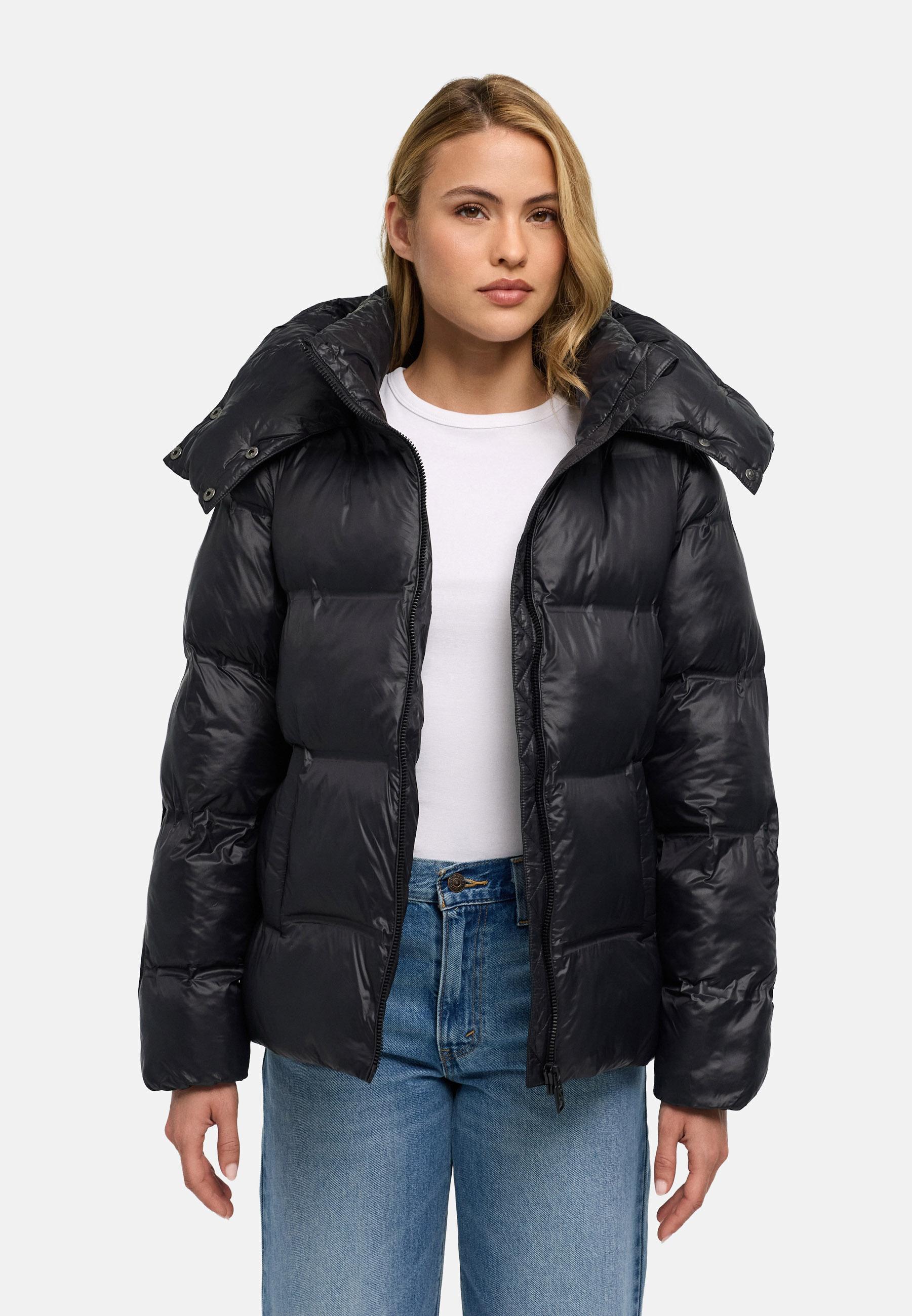 Navahoo Steppjacke "Snow-Frame 14" mit Kapuze Damen Winterjacke mit abnehmbarer Kapuze