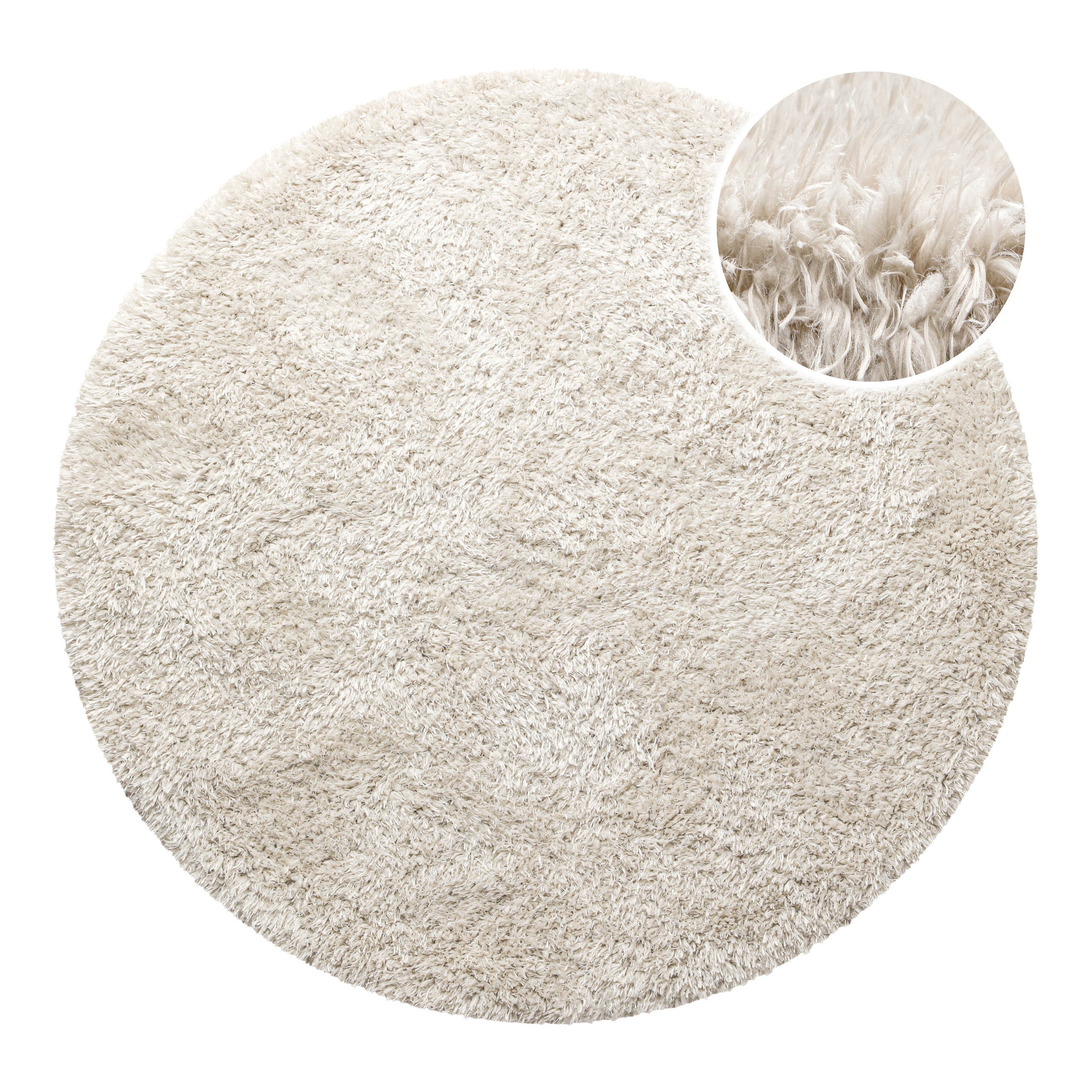 Homie Living Hochflor-Teppich "Matteo HL-0961" rund 50 mm Höhe 100% recycel günstig online kaufen